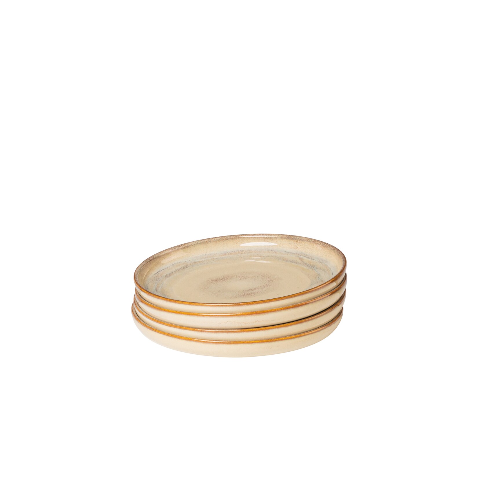 Kaffeeobertassen-Set, Steinzeug Nebelwald Beige