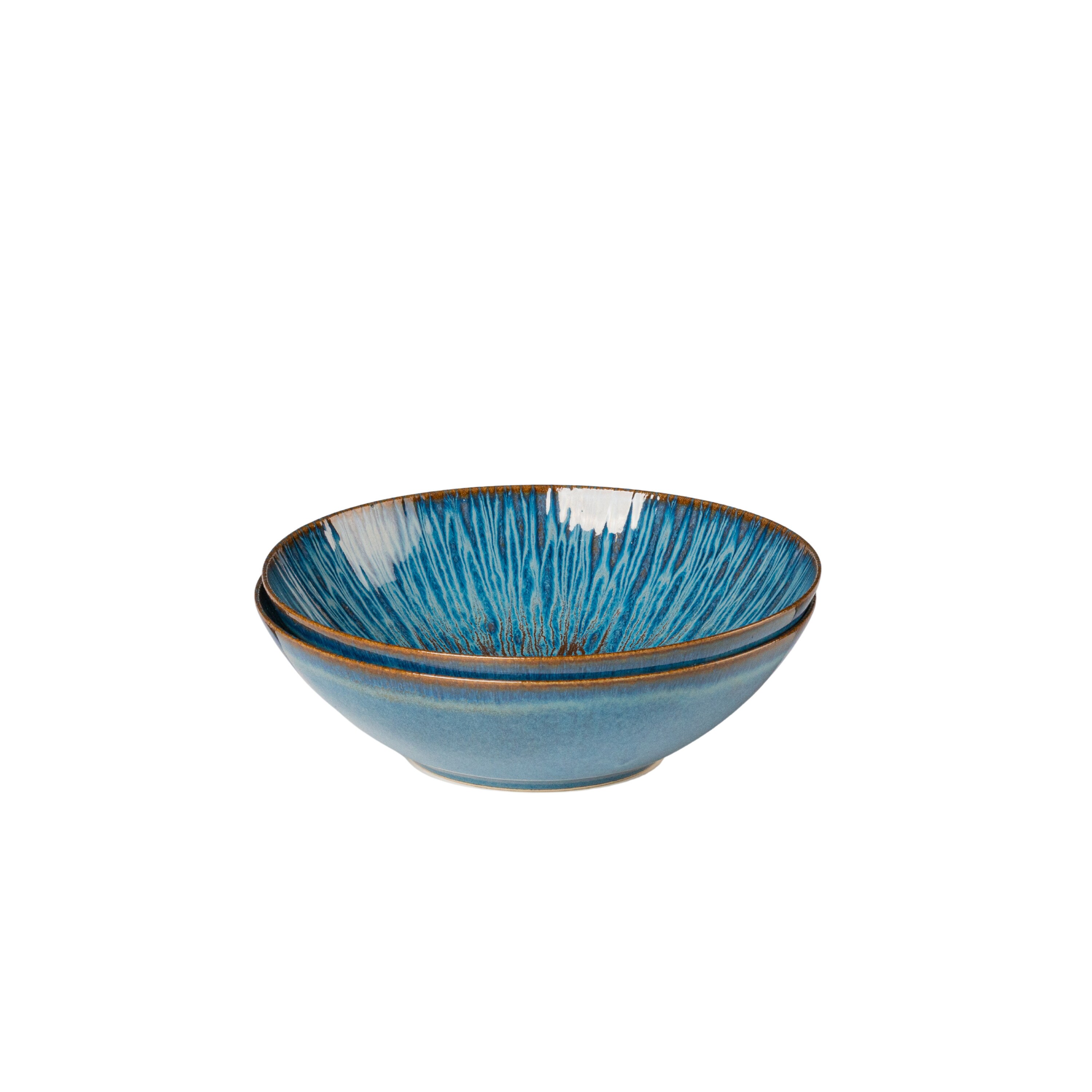 Gipfelst&uuml;ck Sch&uuml;ssel-Set, Steinzeug Eisfall Blau 