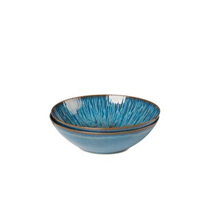 Gipfelstück Schüssel-Set, Steinzeug Eisfall Blau 