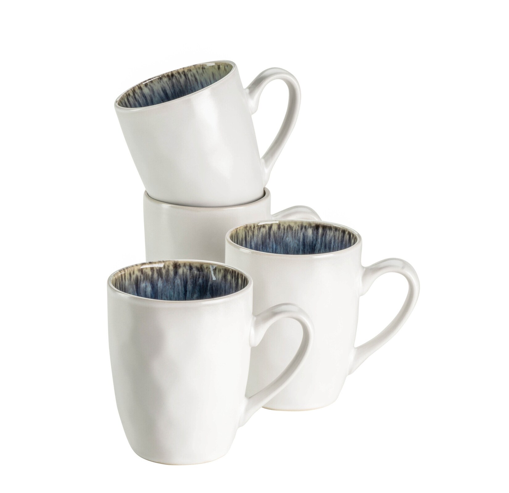 Kaffeebecher-Set, Steinzeug Frozen