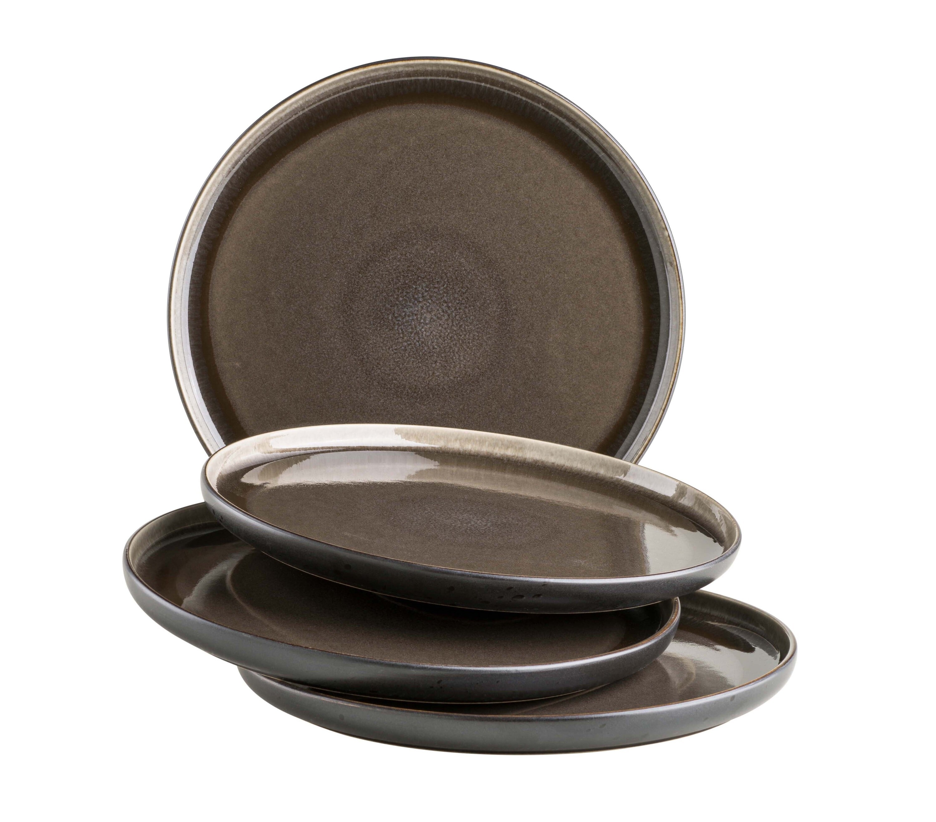 M&auml;ser Dessertteller-Set, Steinzeug Niara 