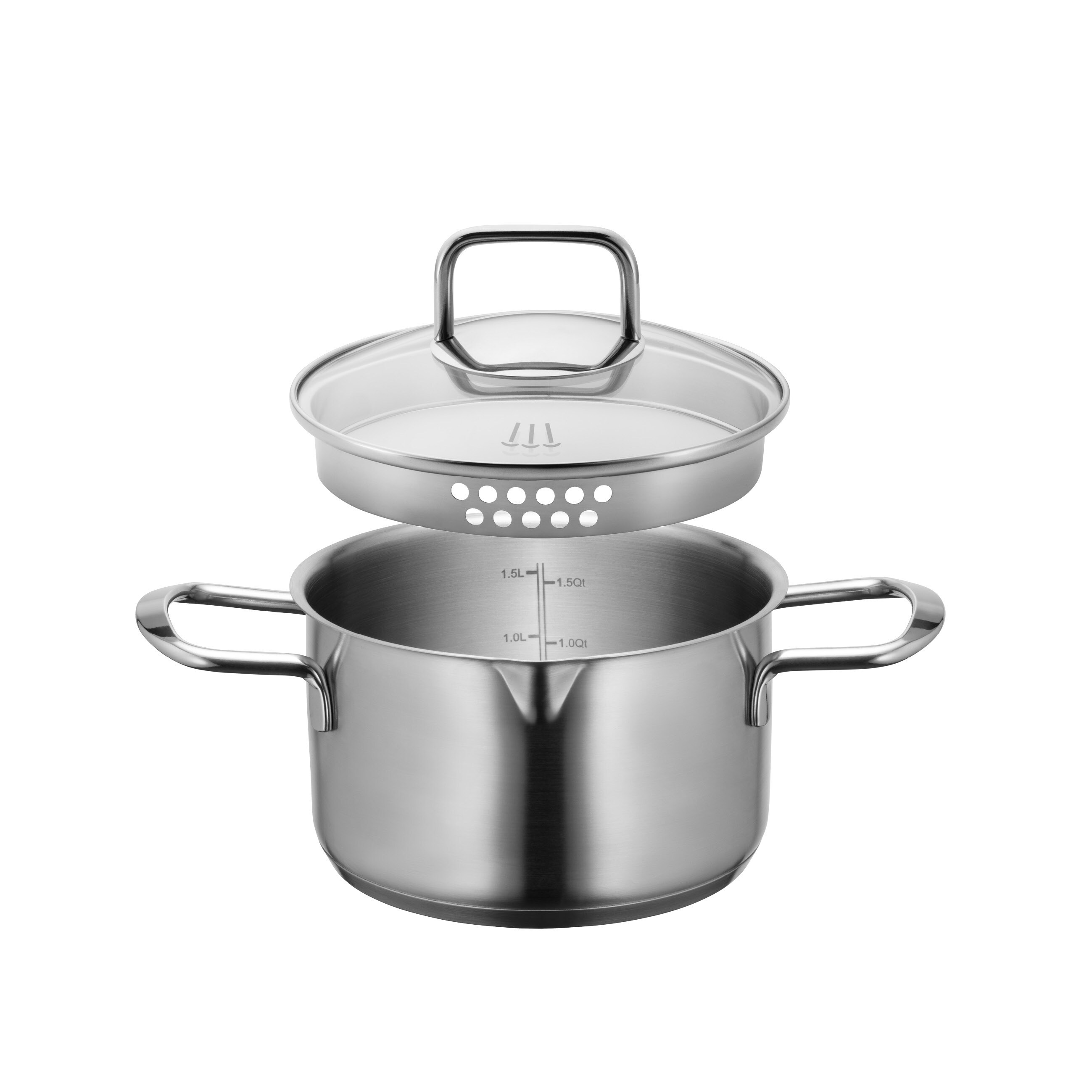 M&auml;ser Kochtopf, Edelstahl Sanvito Silber 