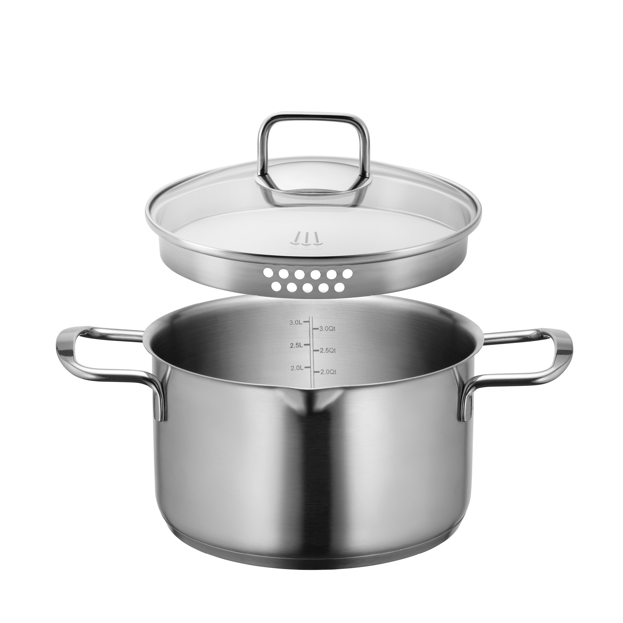 M&auml;ser Kochtopf, Edelstahl Sanvito Silber 