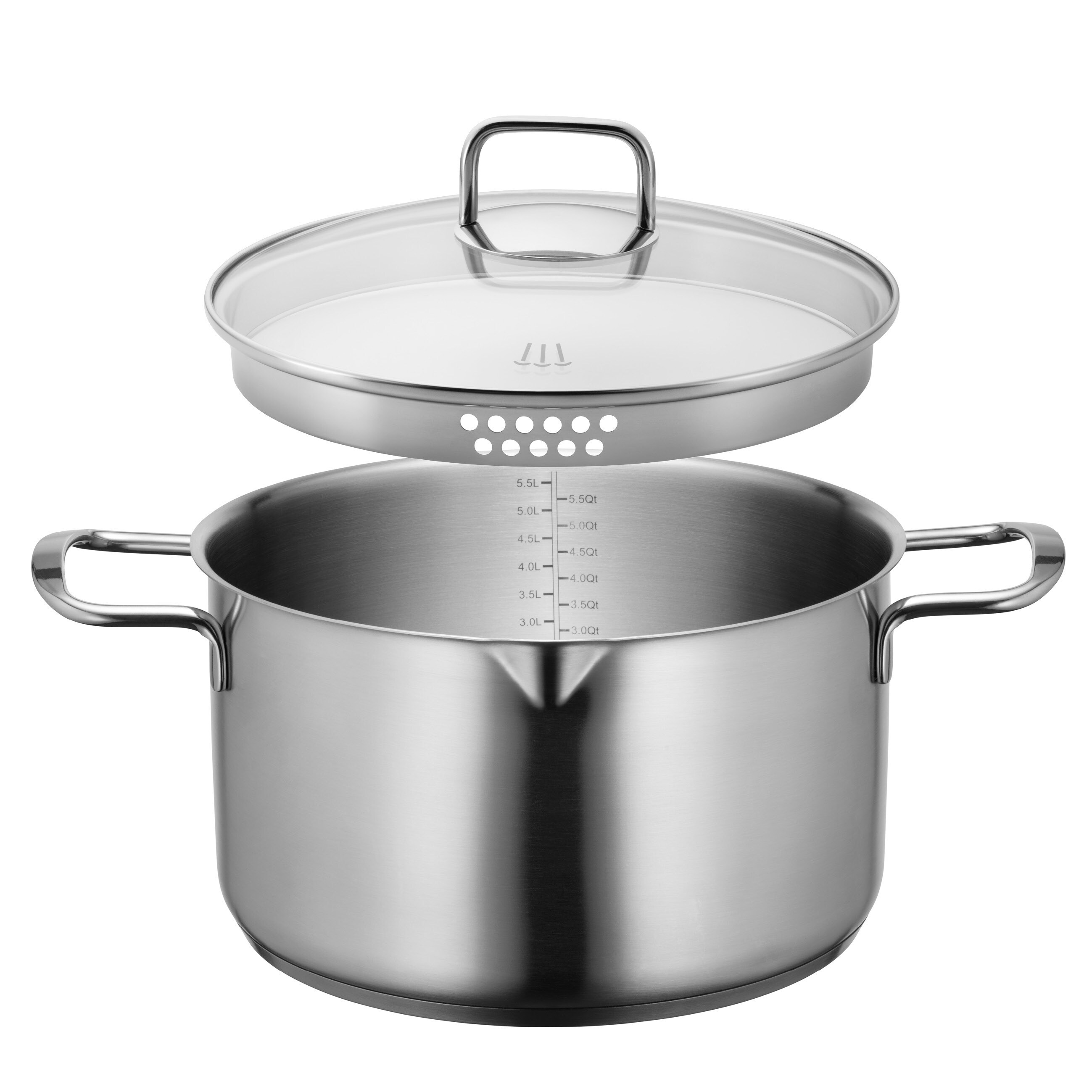 M&auml;ser Kochtopf, Edelstahl Sanvito Silber 