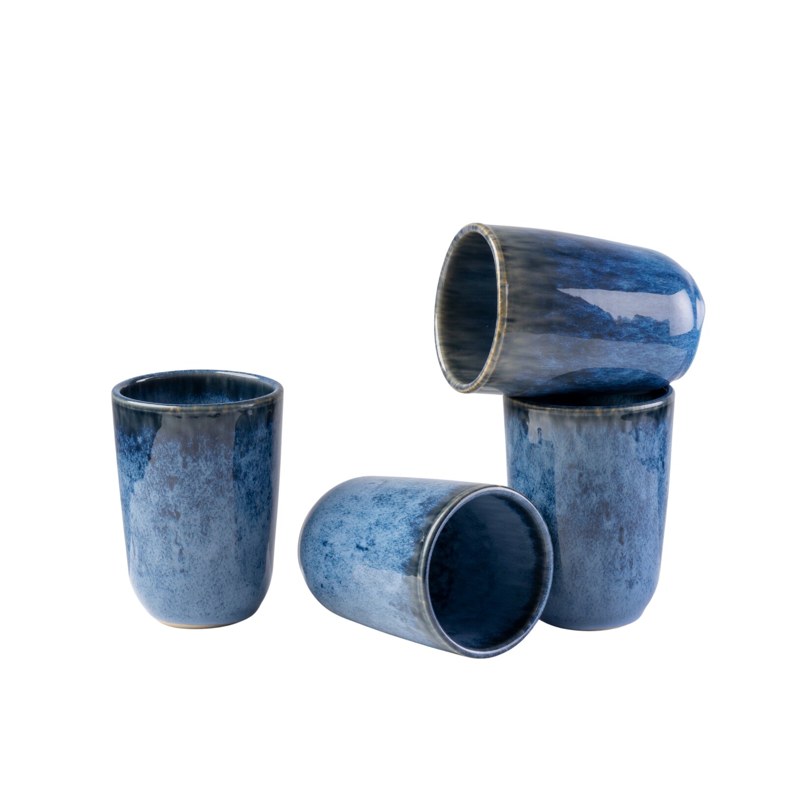Kaffeebecher-Set, Steinzeug Wilde Schlucht Blau