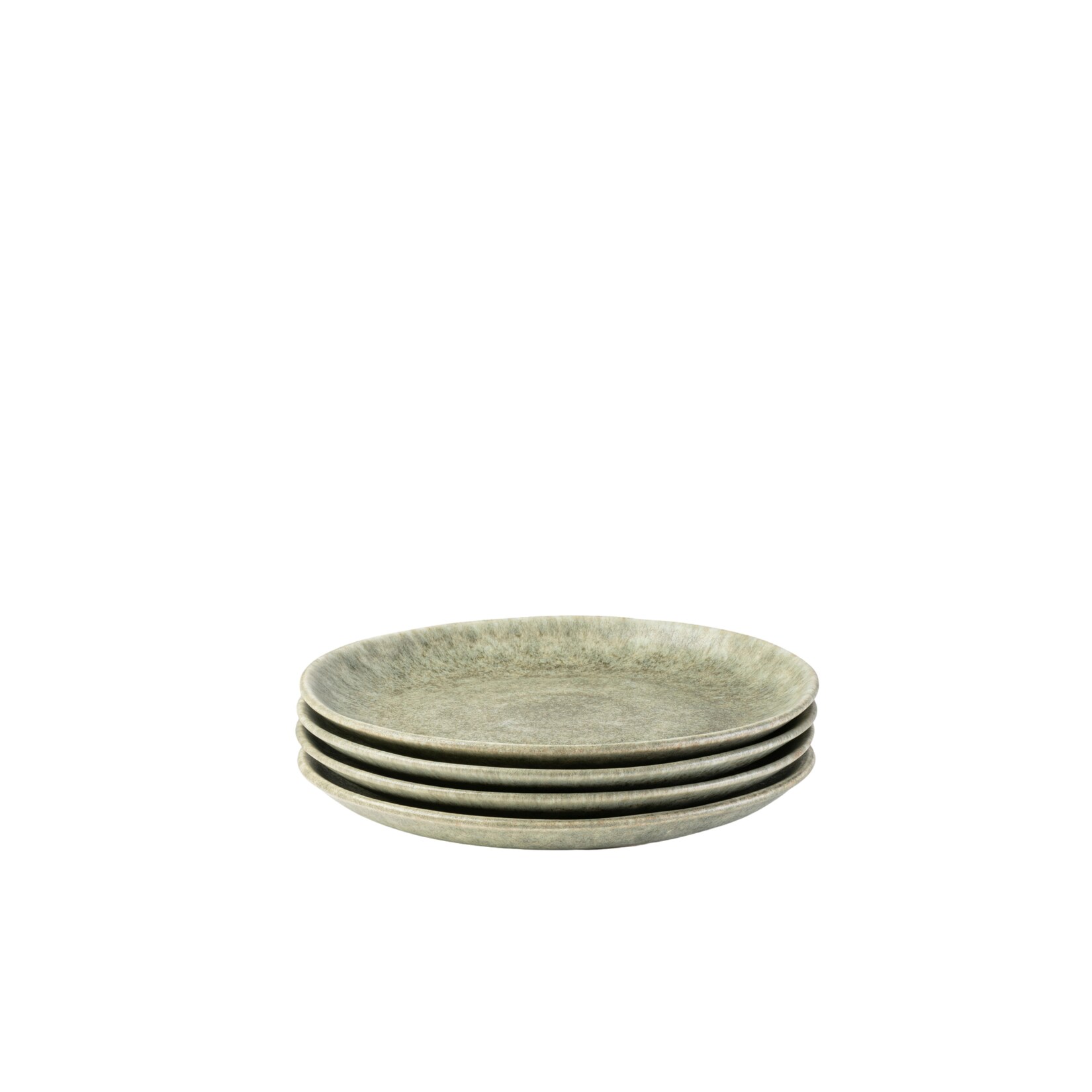 Dessertteller-Set, Steinzeug Moos'N'Stein