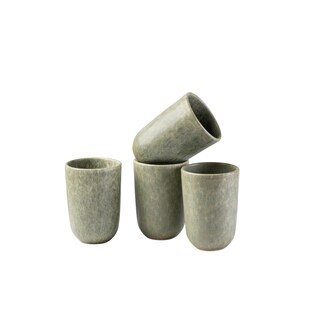Gipfelstück Kaffeebecher-Set, Steinzeug Moos'N'Stein 