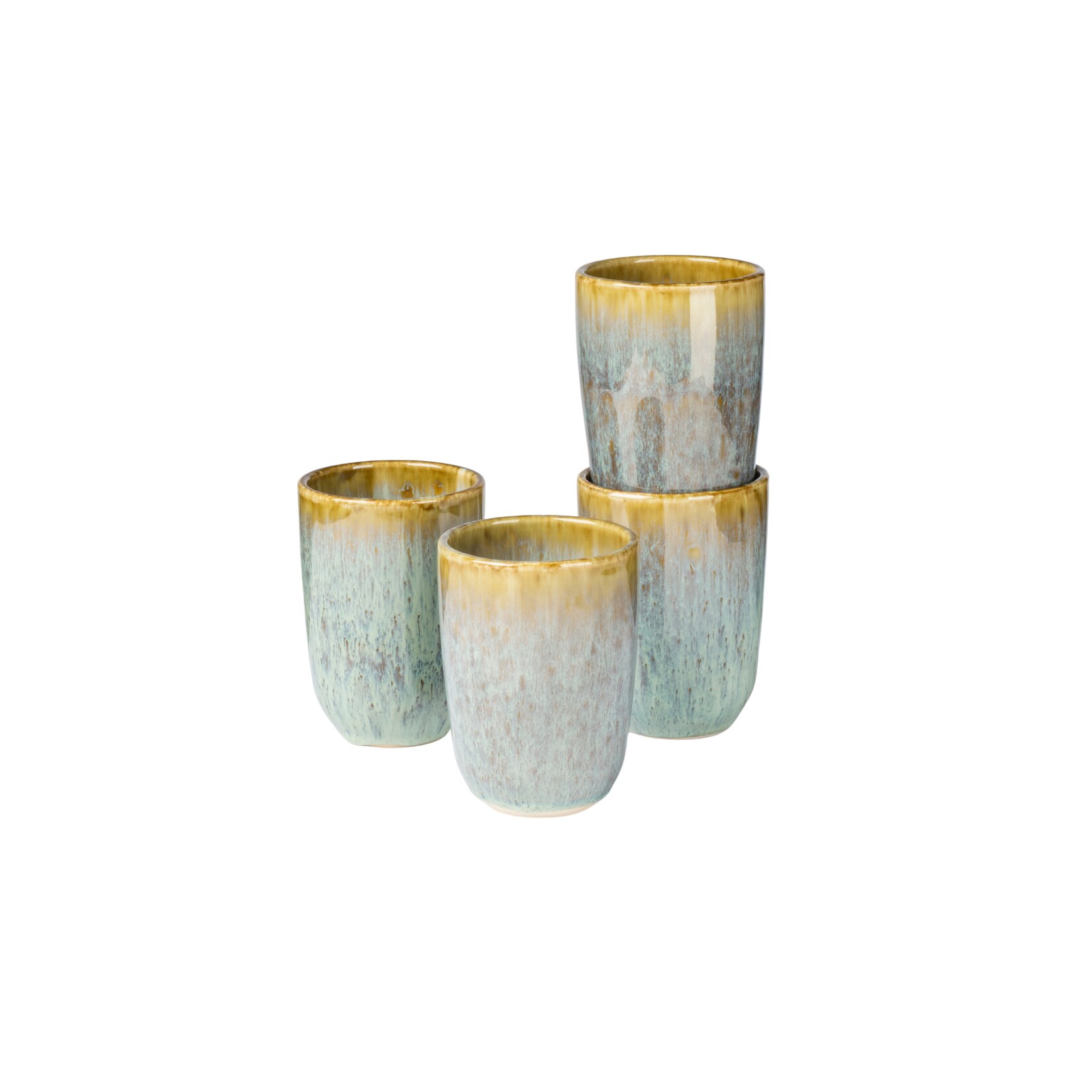 Kaffeebecher-Set, Steinzeug Flussufer