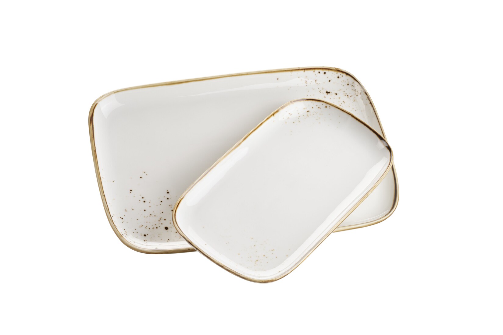 Platten-Set, Porzellan Pintar Beige / Braun
