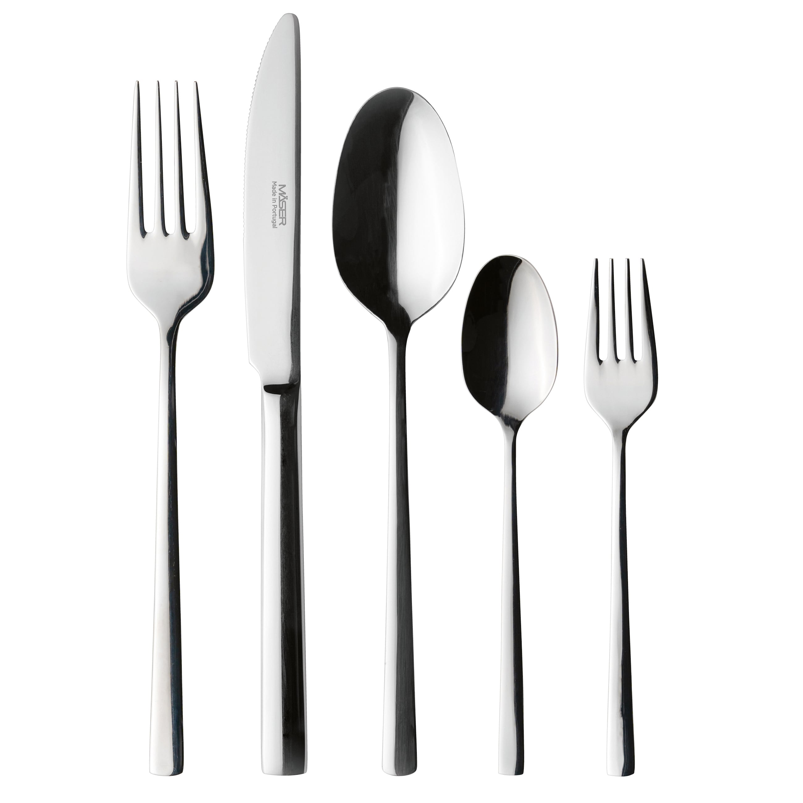 M&auml;ser Besteck-Set, Edelstahl Oneda Silber 