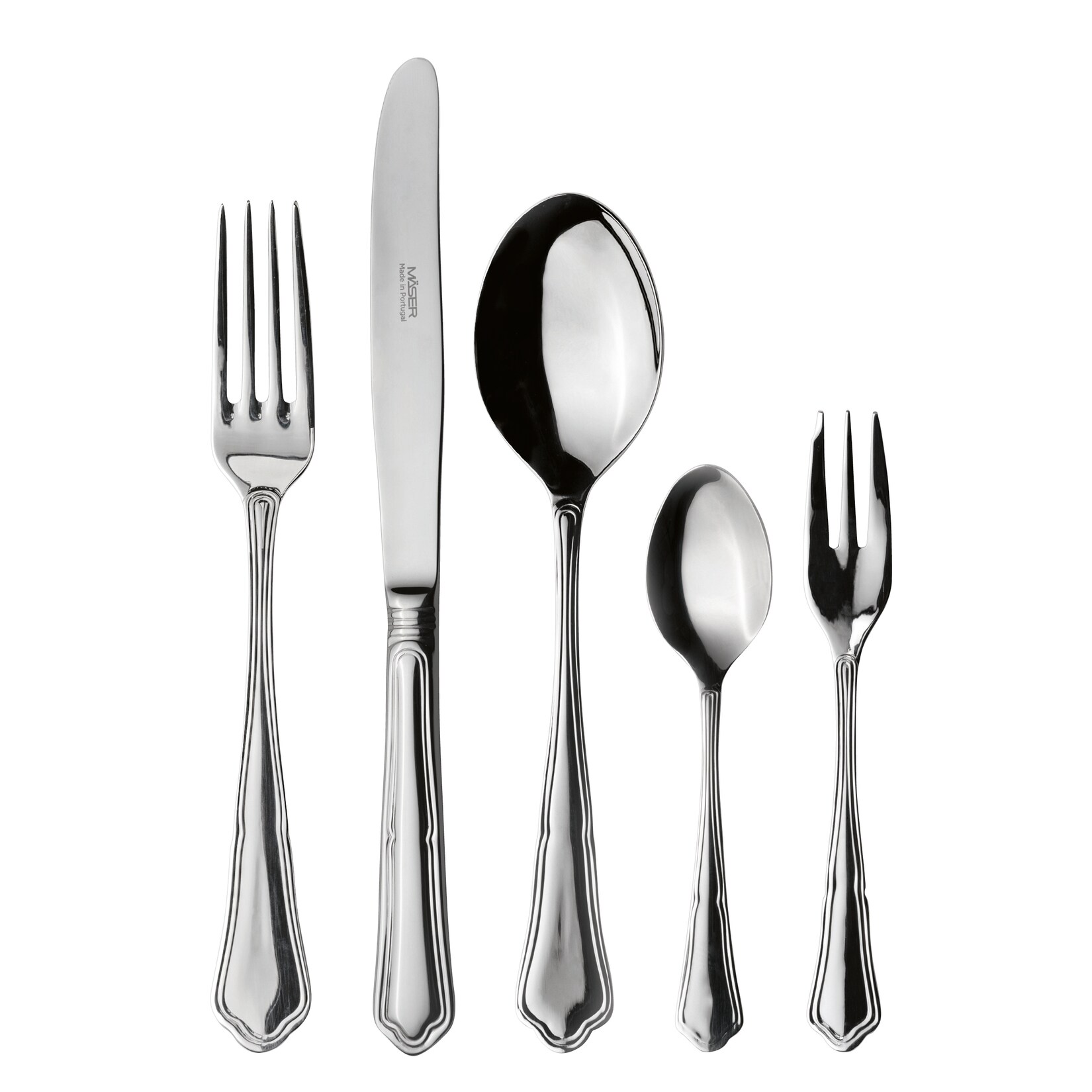 Besteck-Set, Edelstahl Pacifico Silber