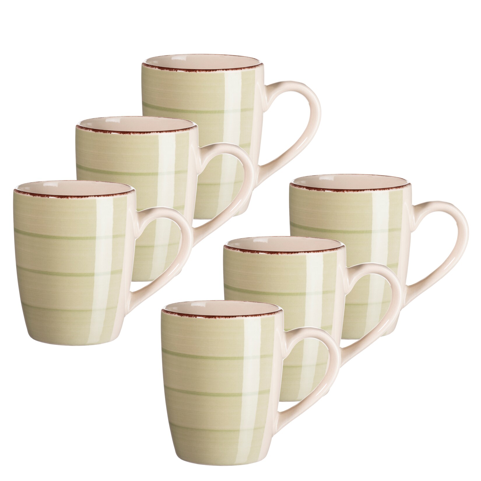 Kaffeebecher-Set, Steingut LUMACA