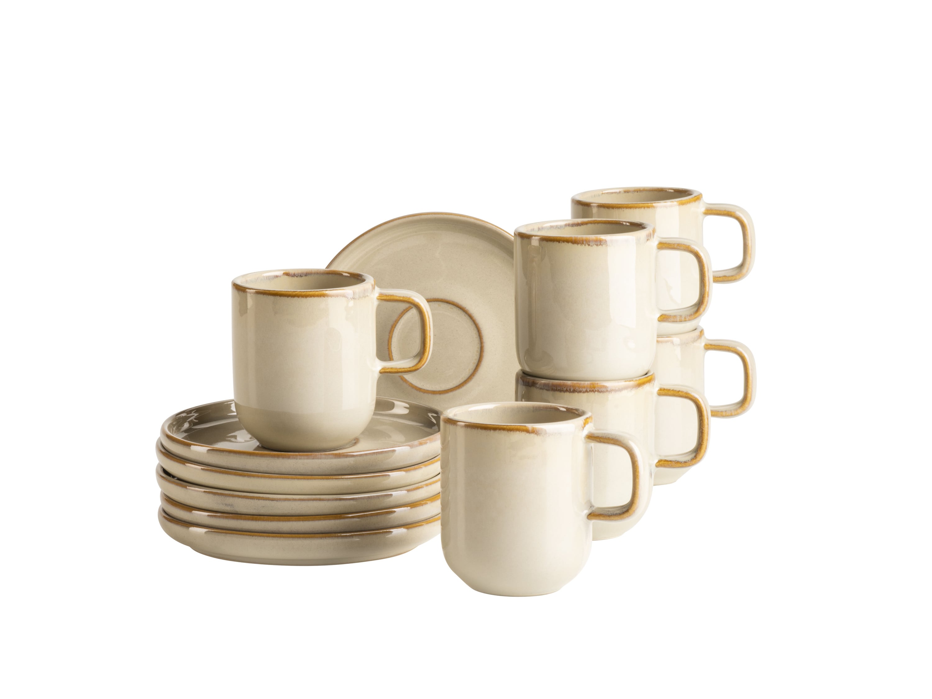 M&auml;ser Espressotassen-Set, Steinzeug Cordelia 