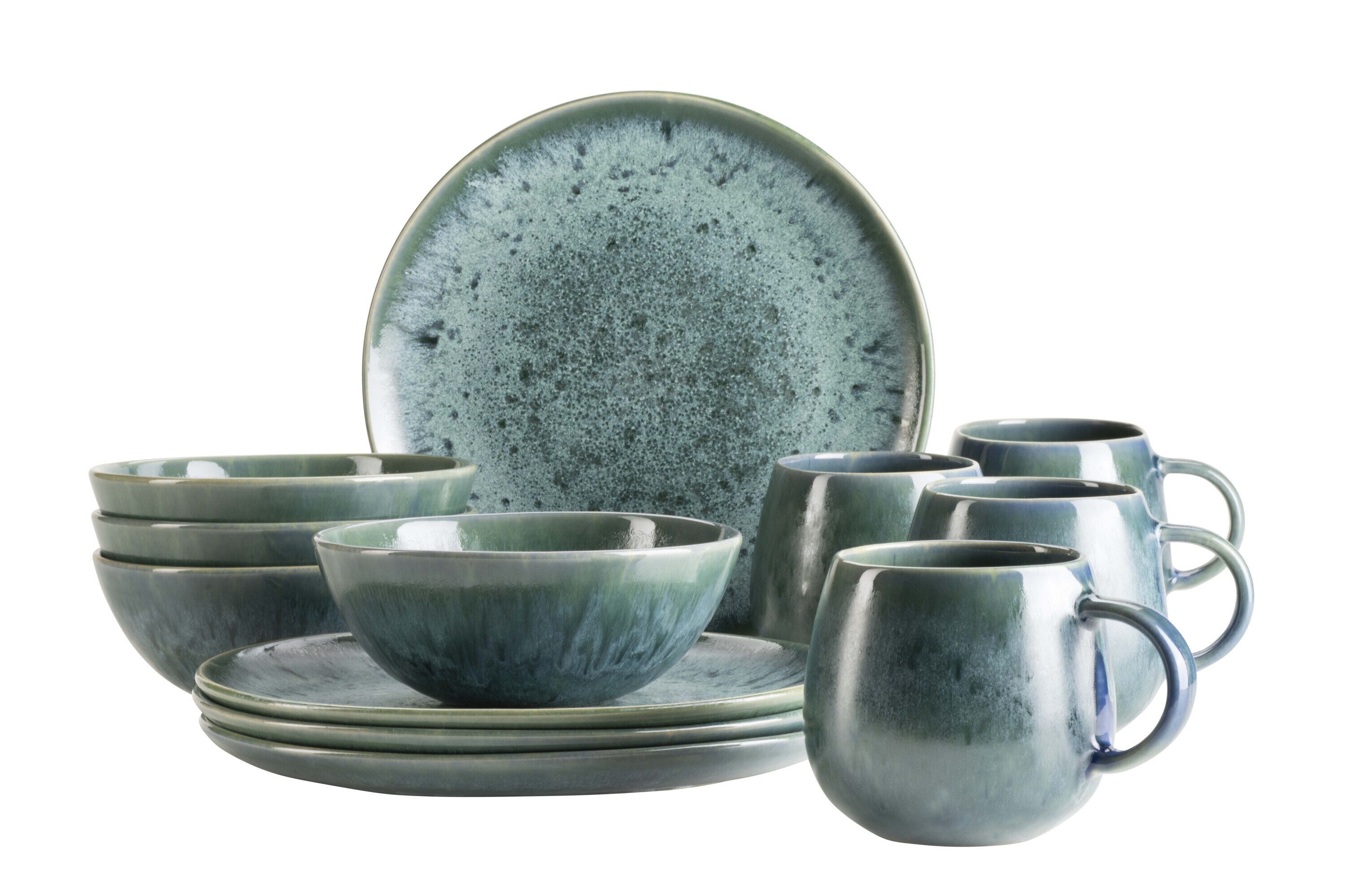 M&auml;ser Fr&uuml;hst&uuml;cks Set, Steinzeug Carellia 