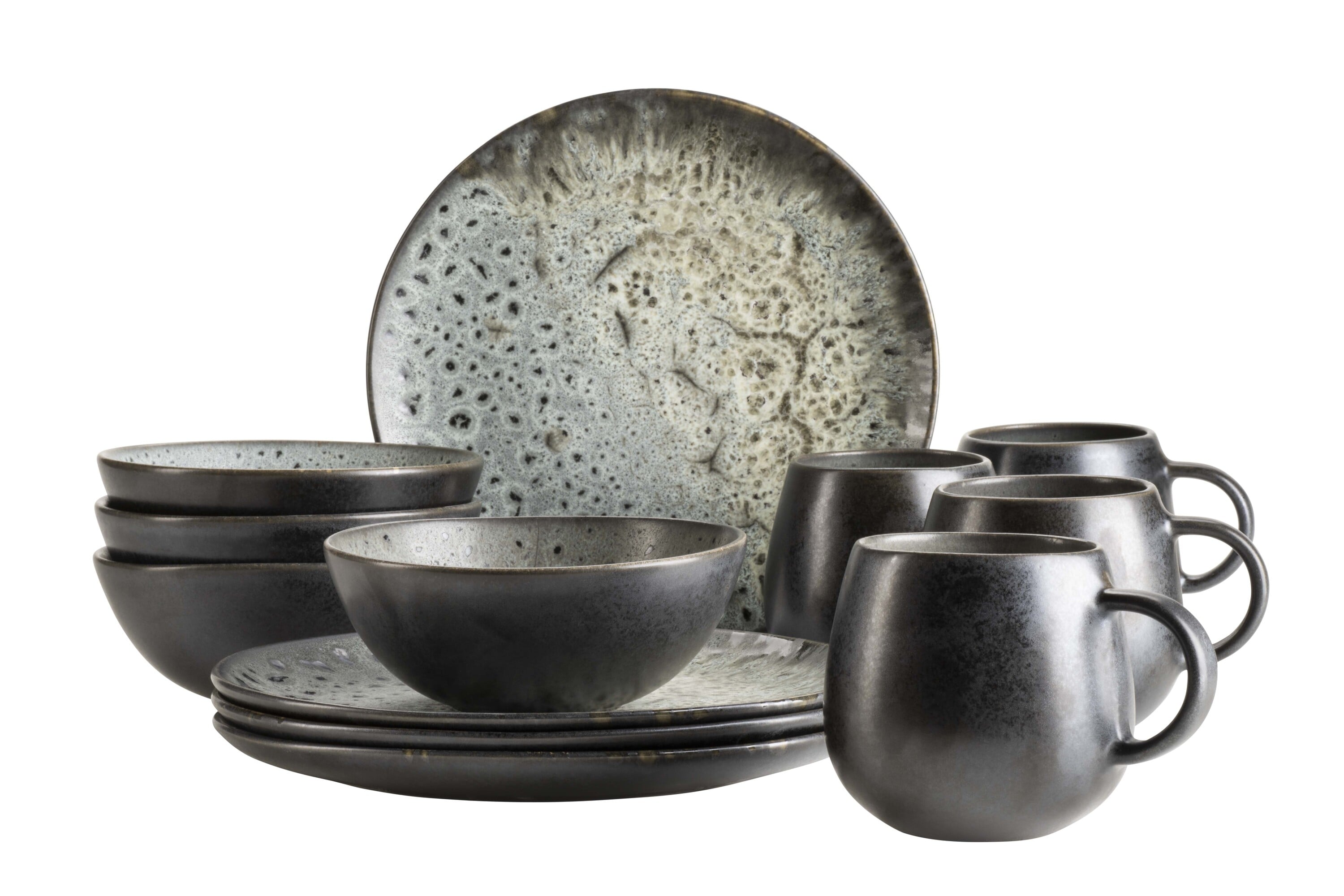 M&auml;ser Fr&uuml;hst&uuml;cks Set, Steinzeug Carellia 