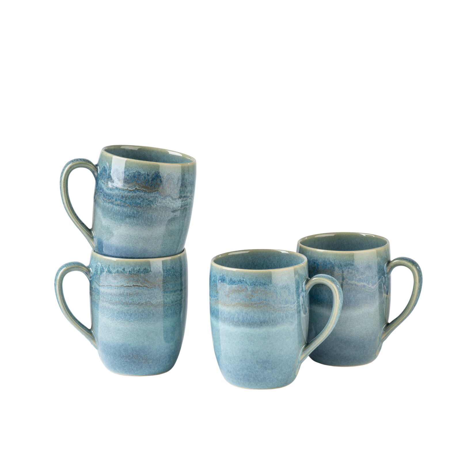 Kaffeebecher-Set, Steinzeug TIEFER SEE