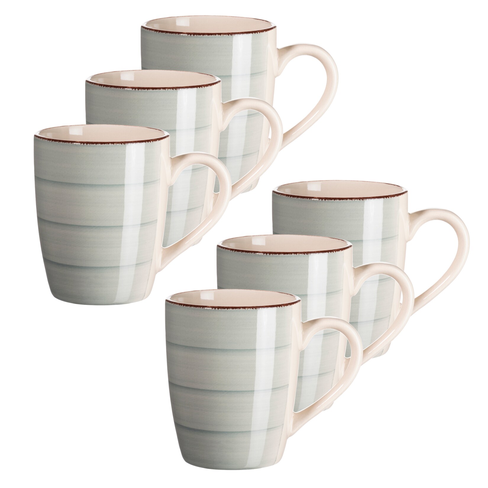 Kaffeebecher-Set, Steingut LUMACA