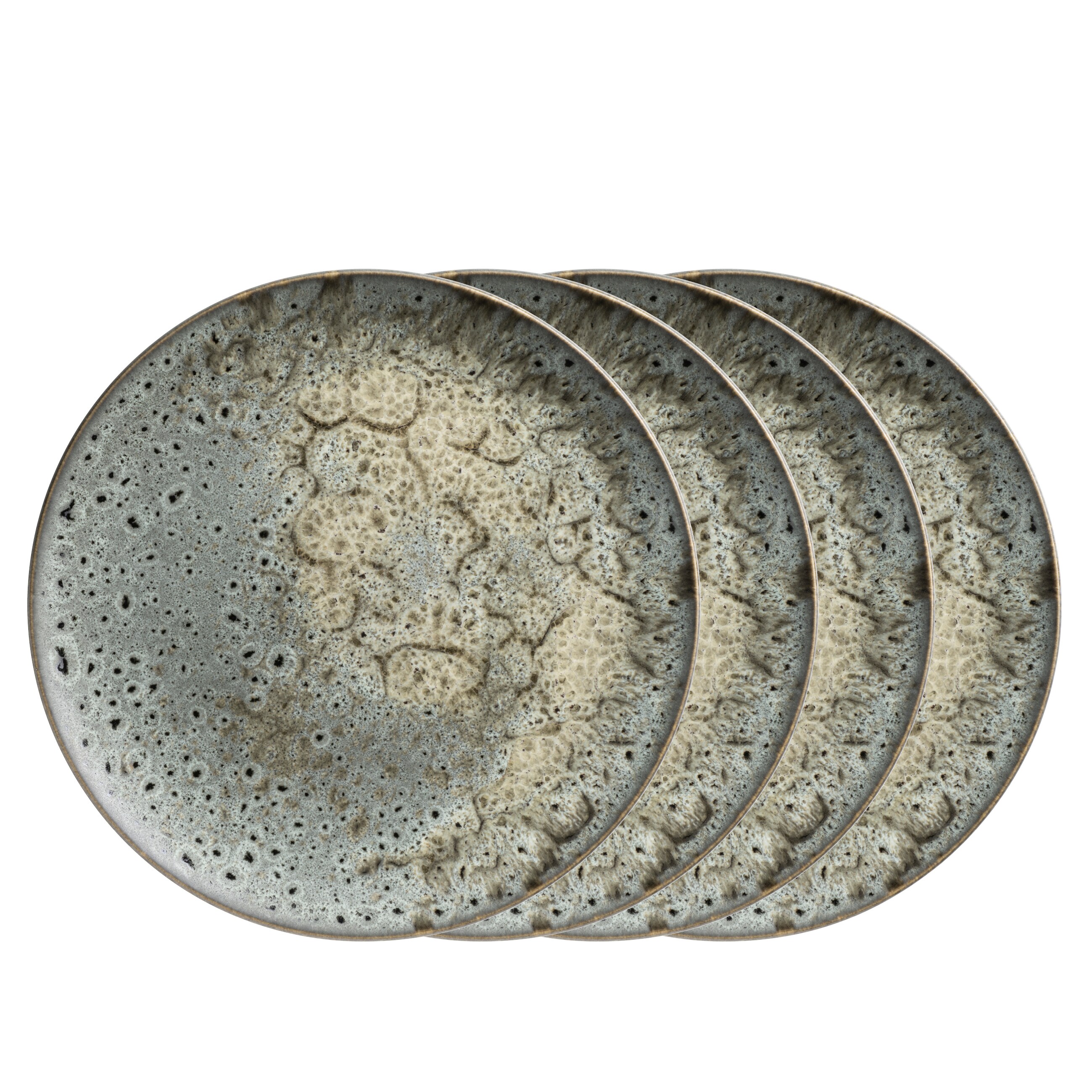 M&auml;ser Teller Set, Steinzeug Carellia 