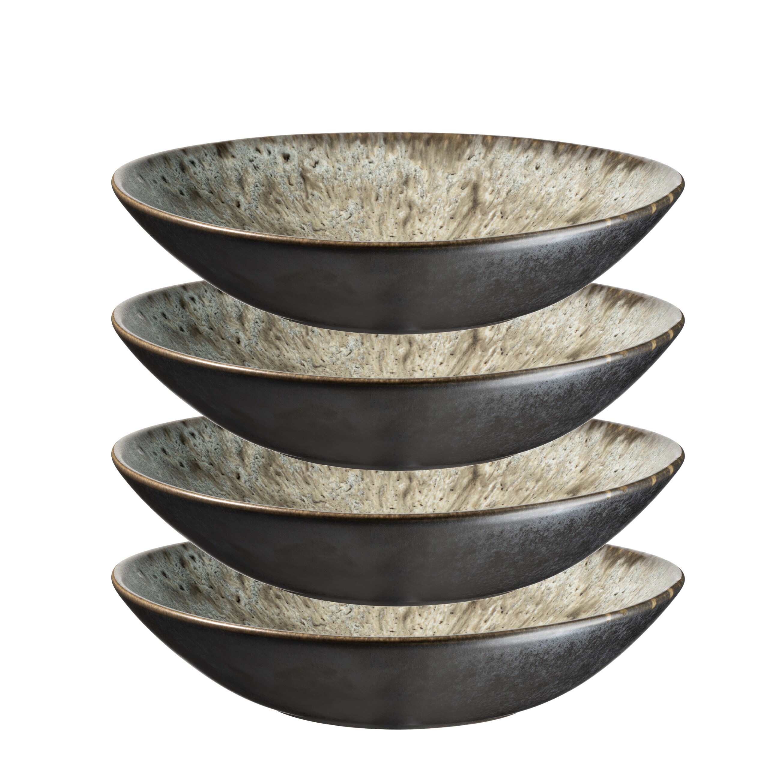 M&auml;ser Suppenteller-Set, Steinzeug Carellia 