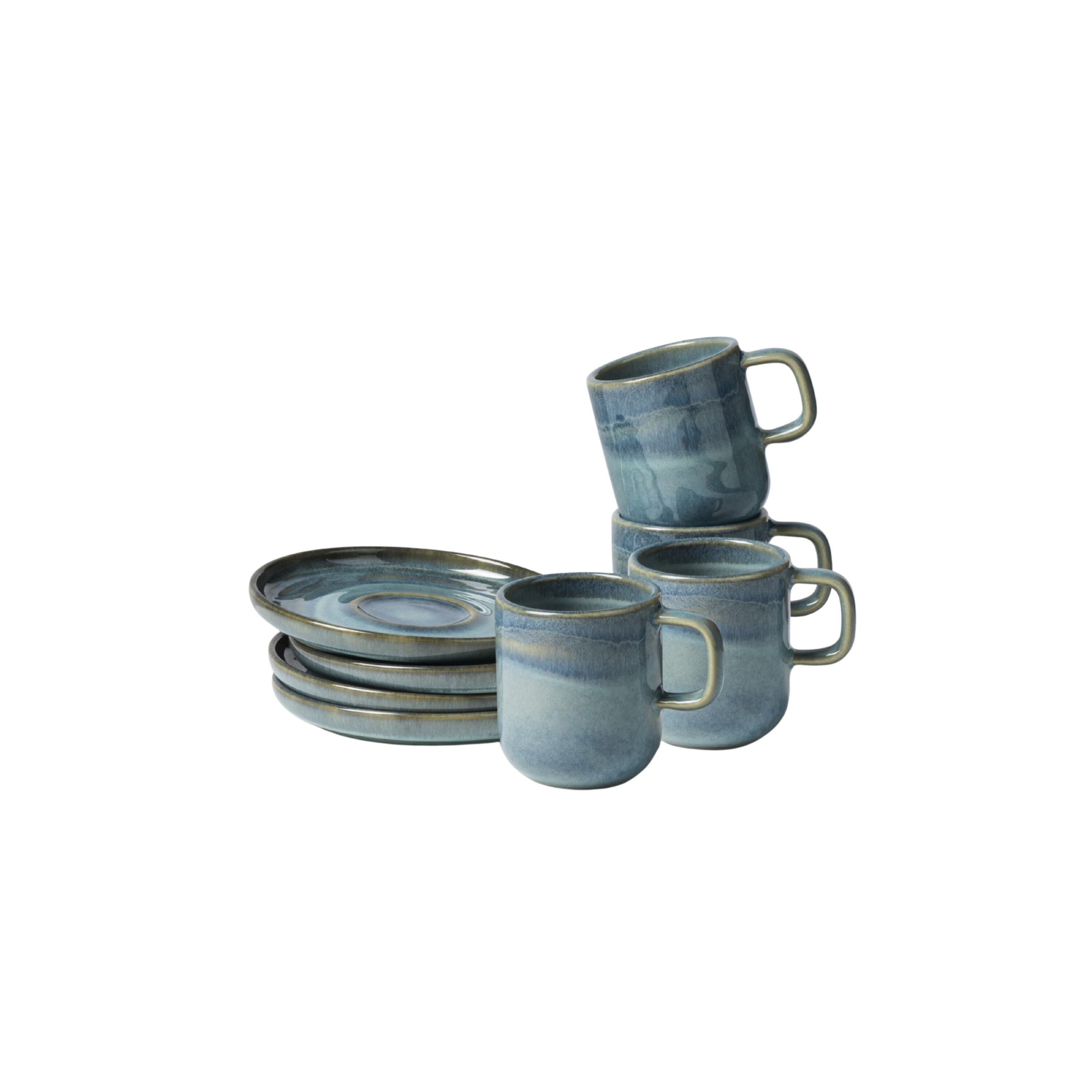 Gipfelst&uuml;ck Espressotassen-Set, Steinzeug TIEFER SEE 