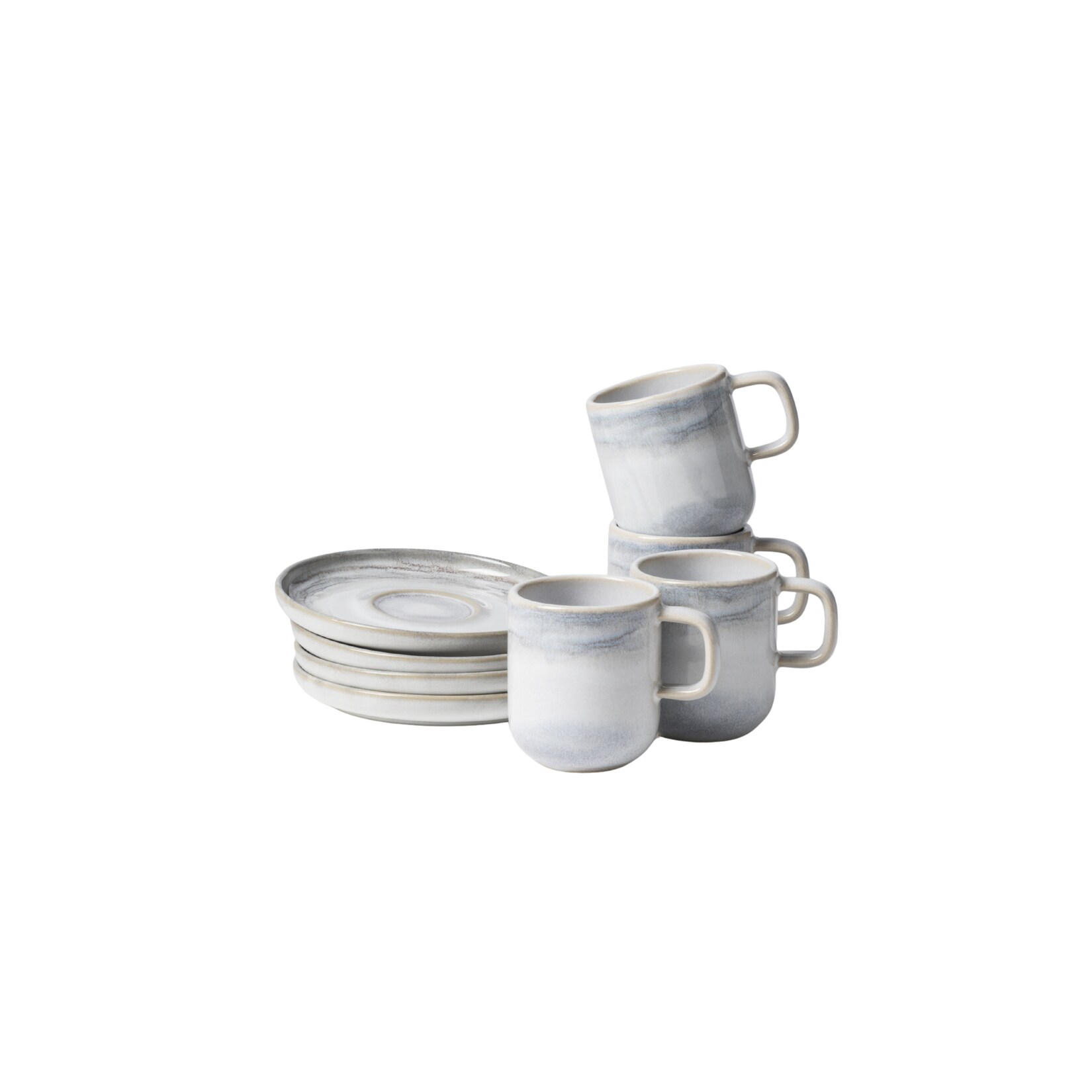 Espressotassen-Set, Steinzeug TIEFER SEE