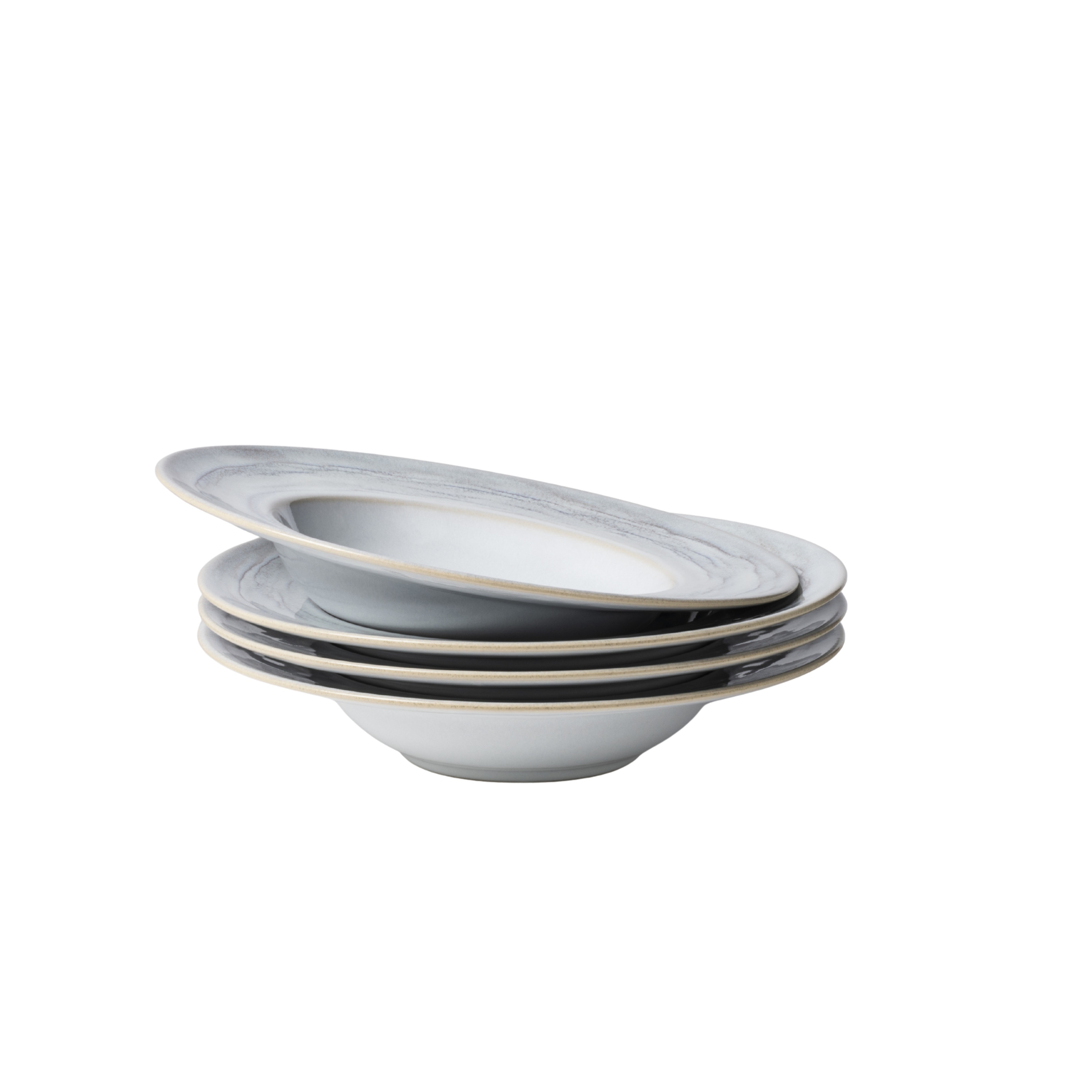 Gipfelst&uuml;ck Pastateller-Set, Steinzeug TIEFER SEE 