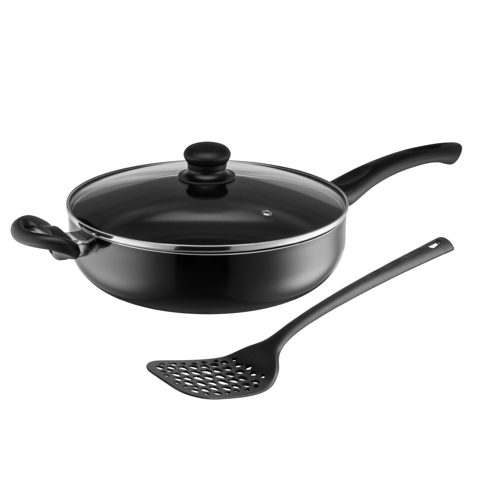 Hochraumpfannen Set, 3-tlg., Aluminium Ezaki Schwarz