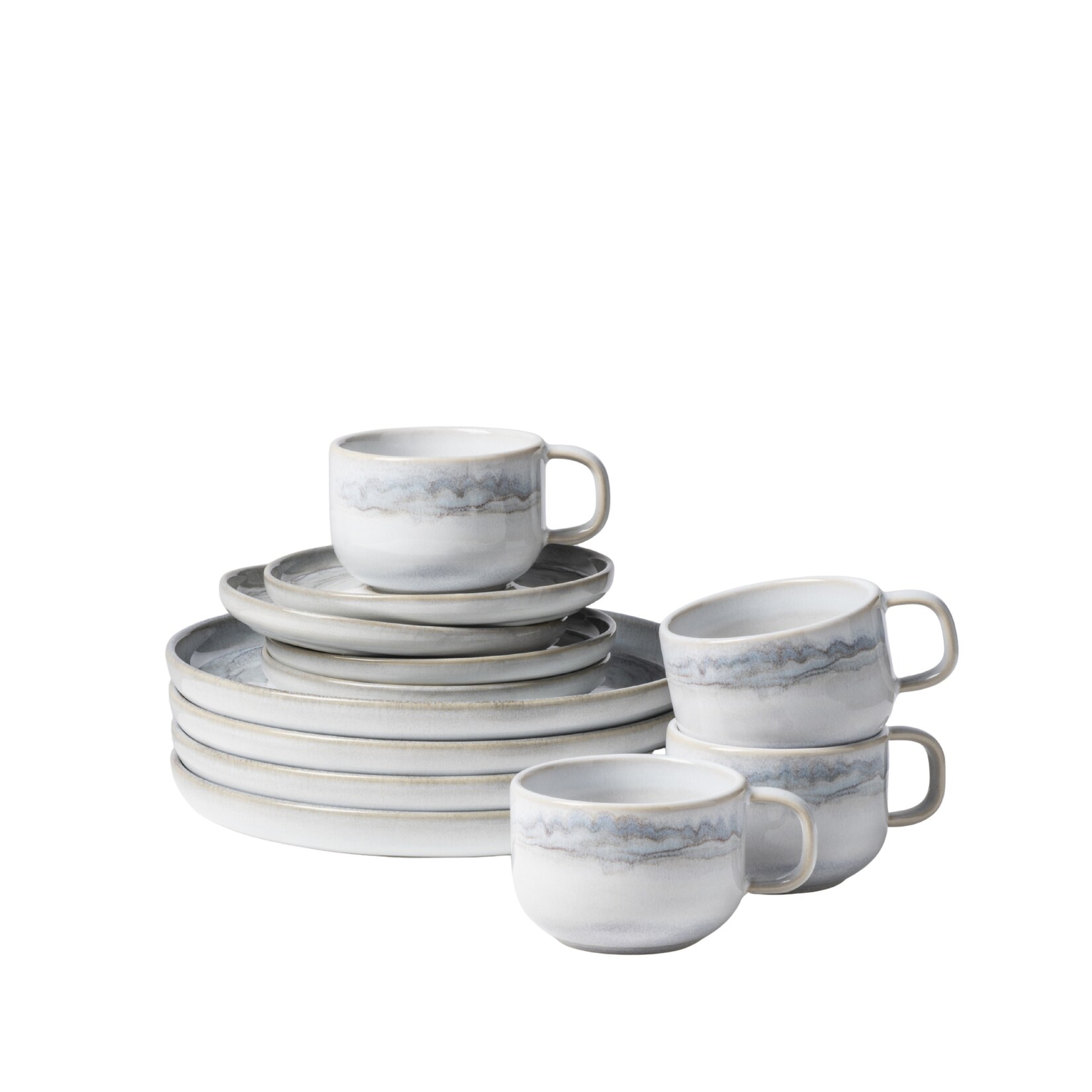 Kaffeeservice, Steinzeug TIEFER SEE