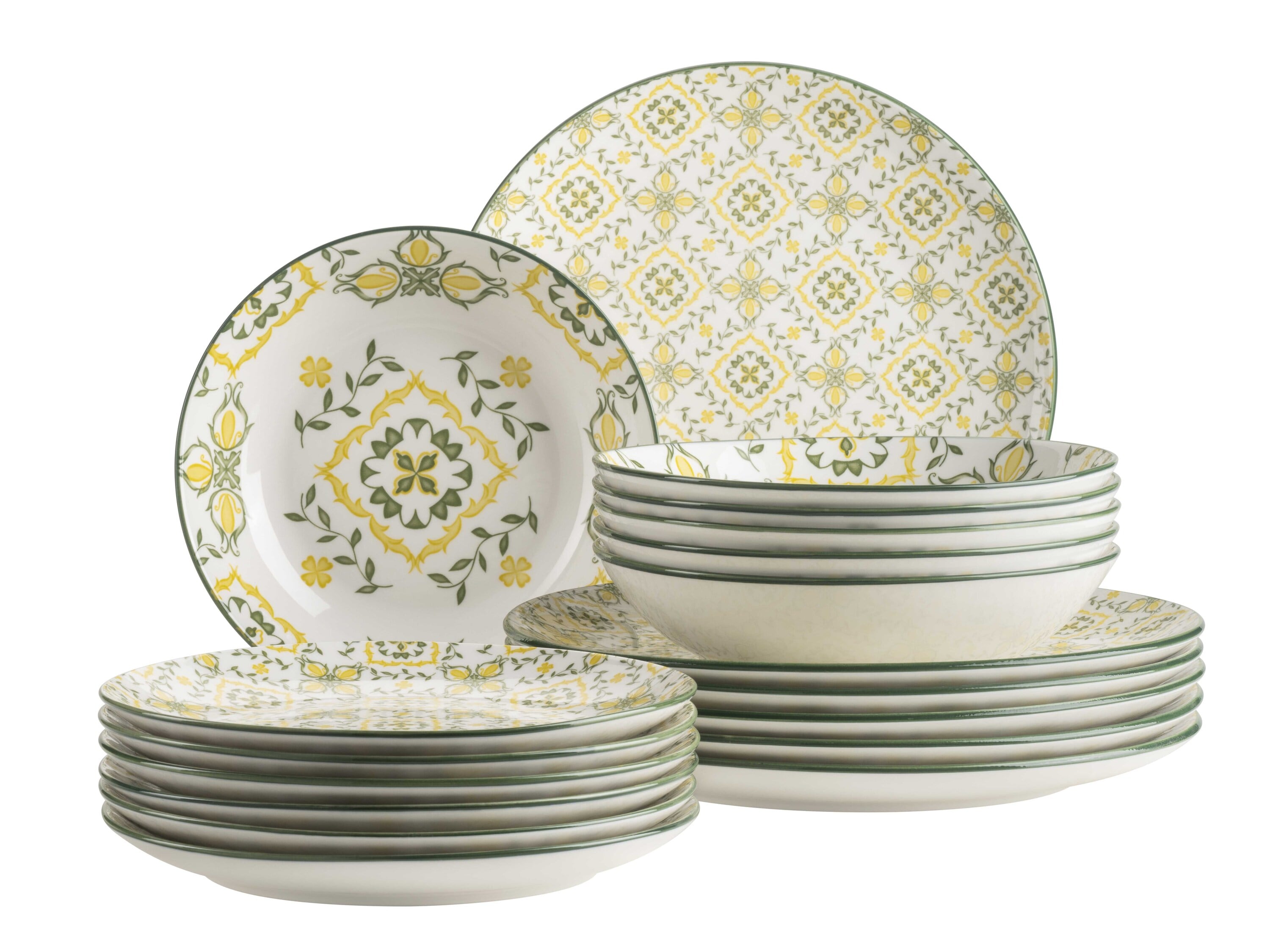 M&auml;ser Teller Set, Porzellan Granada 
