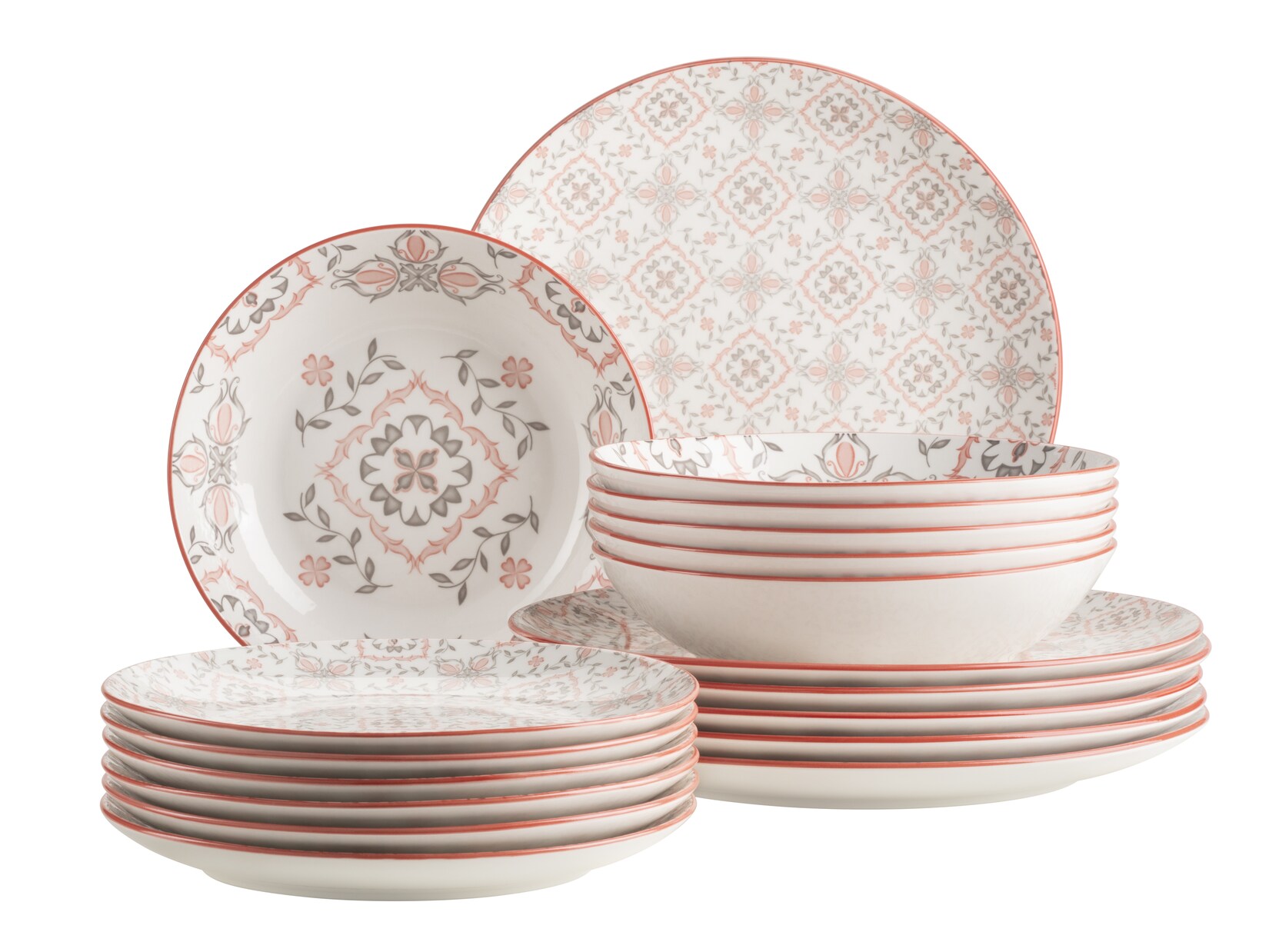 Teller Set, Porzellan Granada