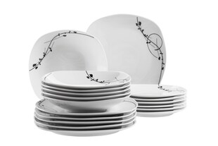 Mäser Tellerset, Porzellan Londra Weiß 