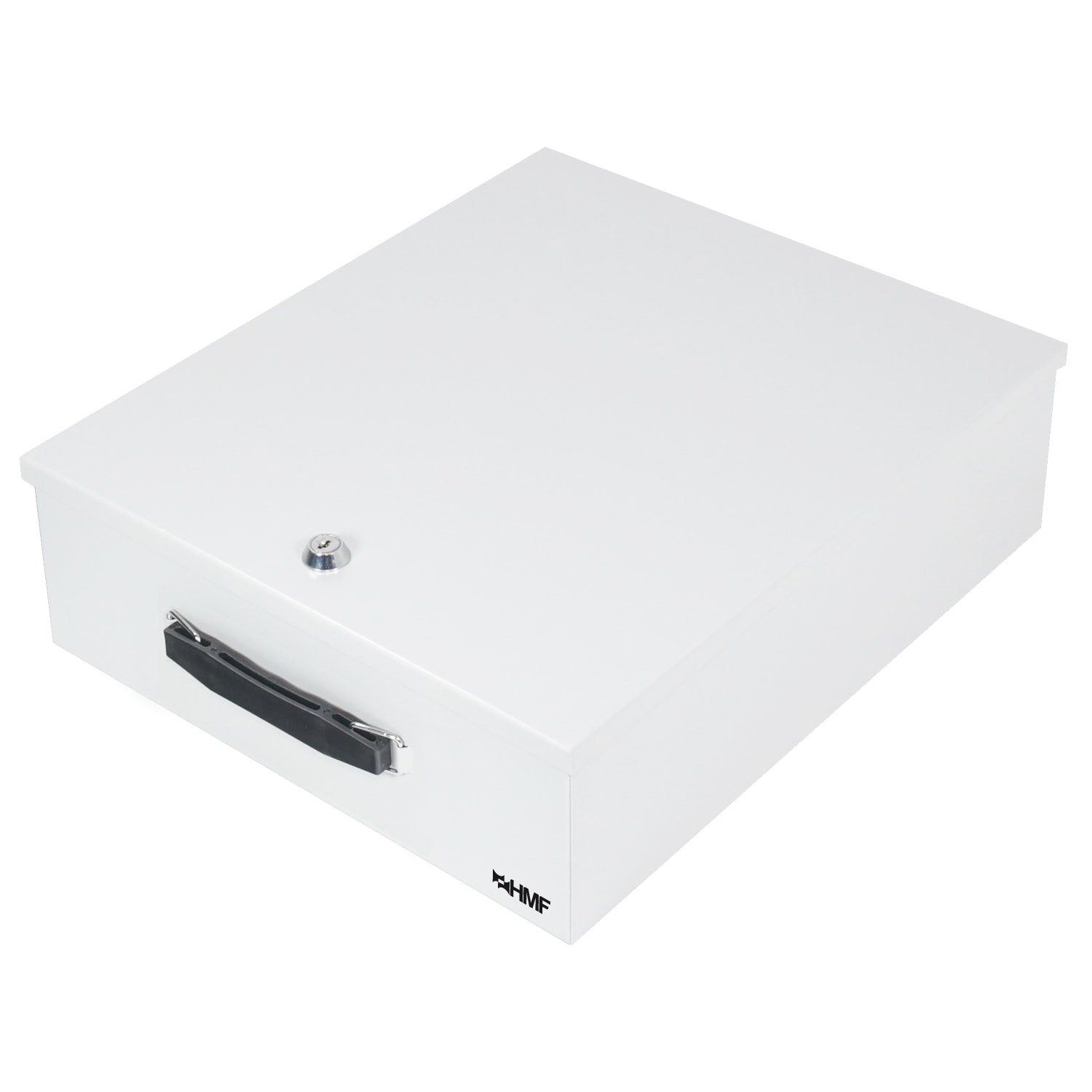 HMF 142-07 Dokumentenkassette XL f&uuml;r Ordner, DIN A4 / B4, 39,5 x 32,5 x 12 cm, Lichtgrau 