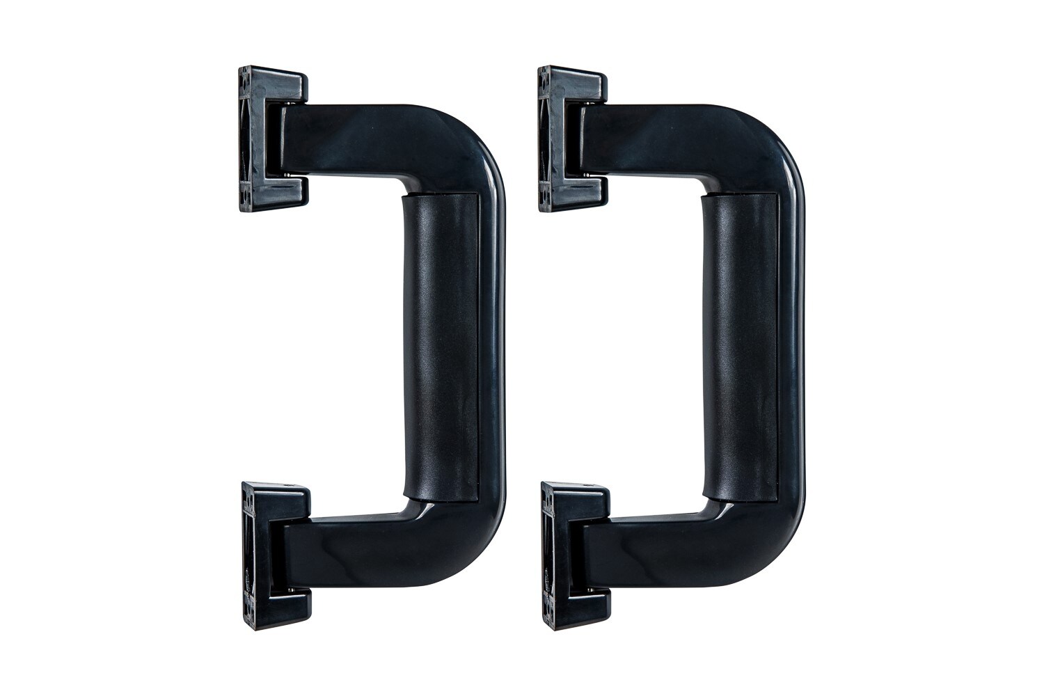 HMF 14971-02 Koffergriff, Tragegriff aus Kunststoff, 2 St&uuml;ck, 16,5 x 7,5 cm, Schwarz 