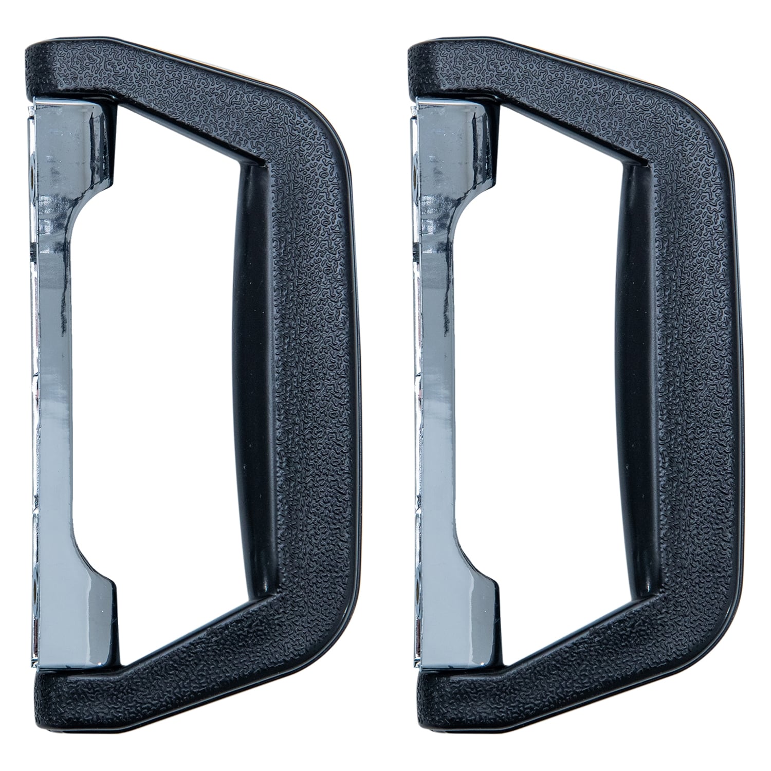 HMF 14973-02 Koffergriff, Tragegriff aus Kunststoff, 2 St&uuml;ck, 14 x 7 cm, Schwarz 