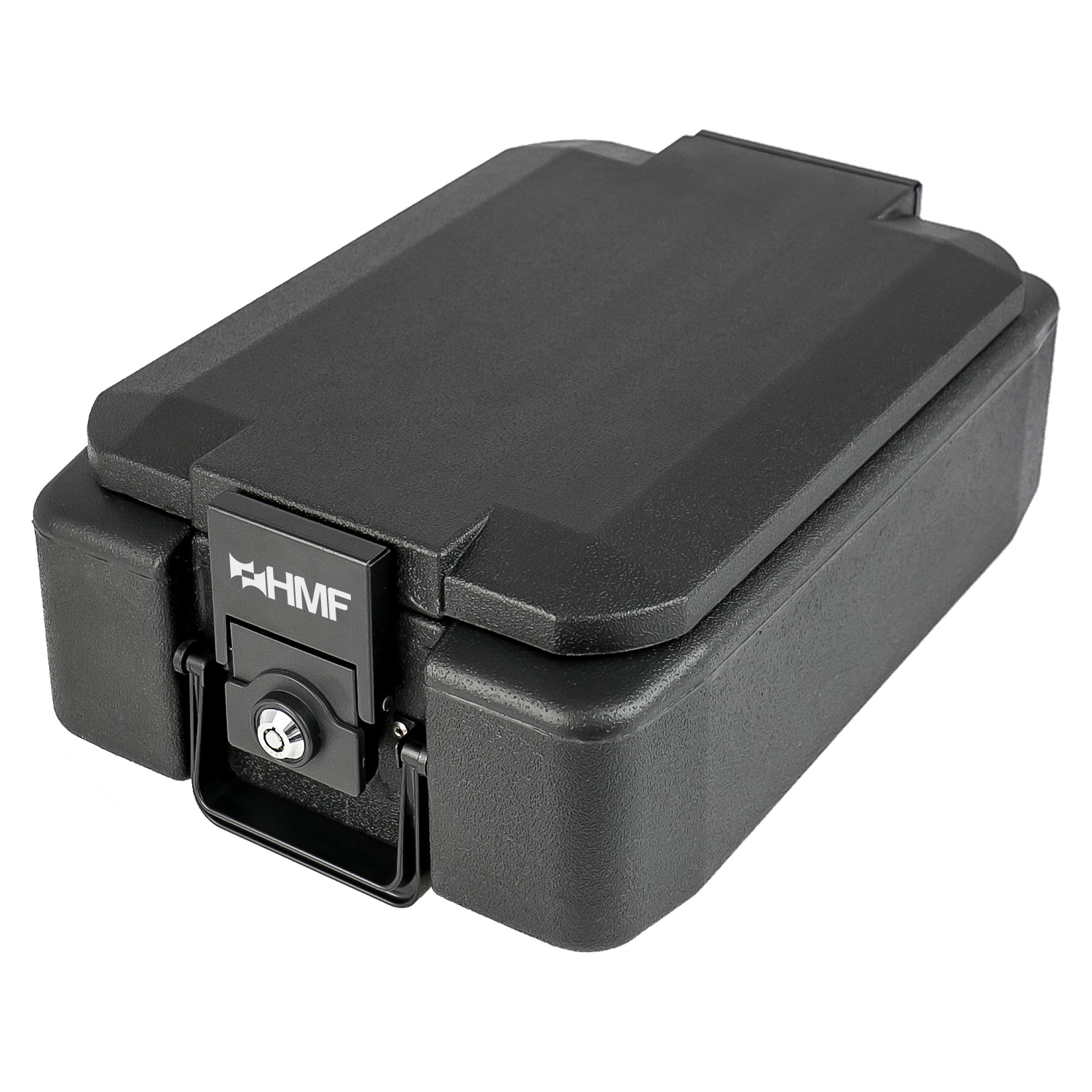 HMF Feuerfeste Geldkassette, DIN A4, 41 x 28 x 15,5 cm, Schwarz 