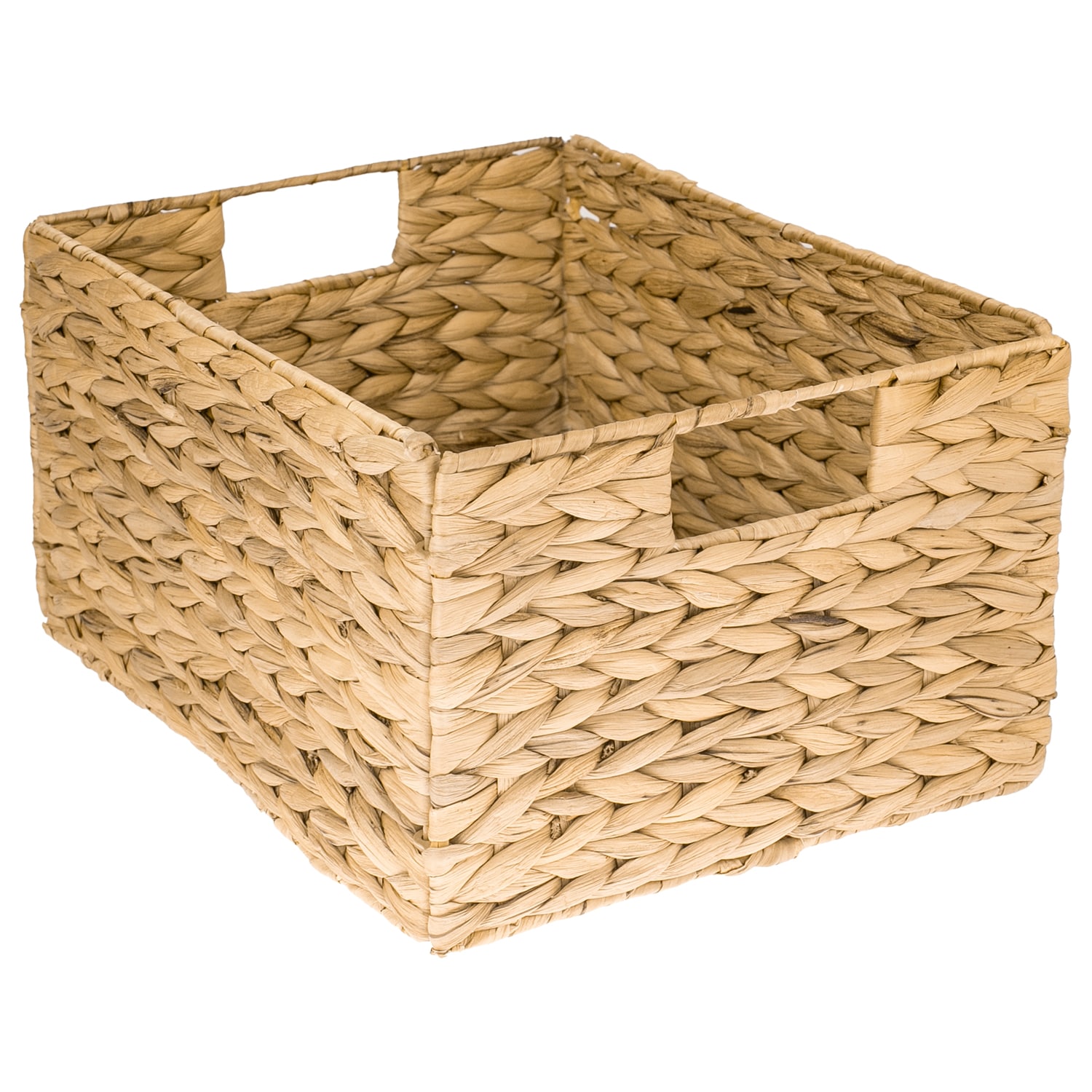 HMF Aufbewahrungskorb, Korb aus Wasserhyazinthe, Gr&ouml;&szlig;e L, Natur 