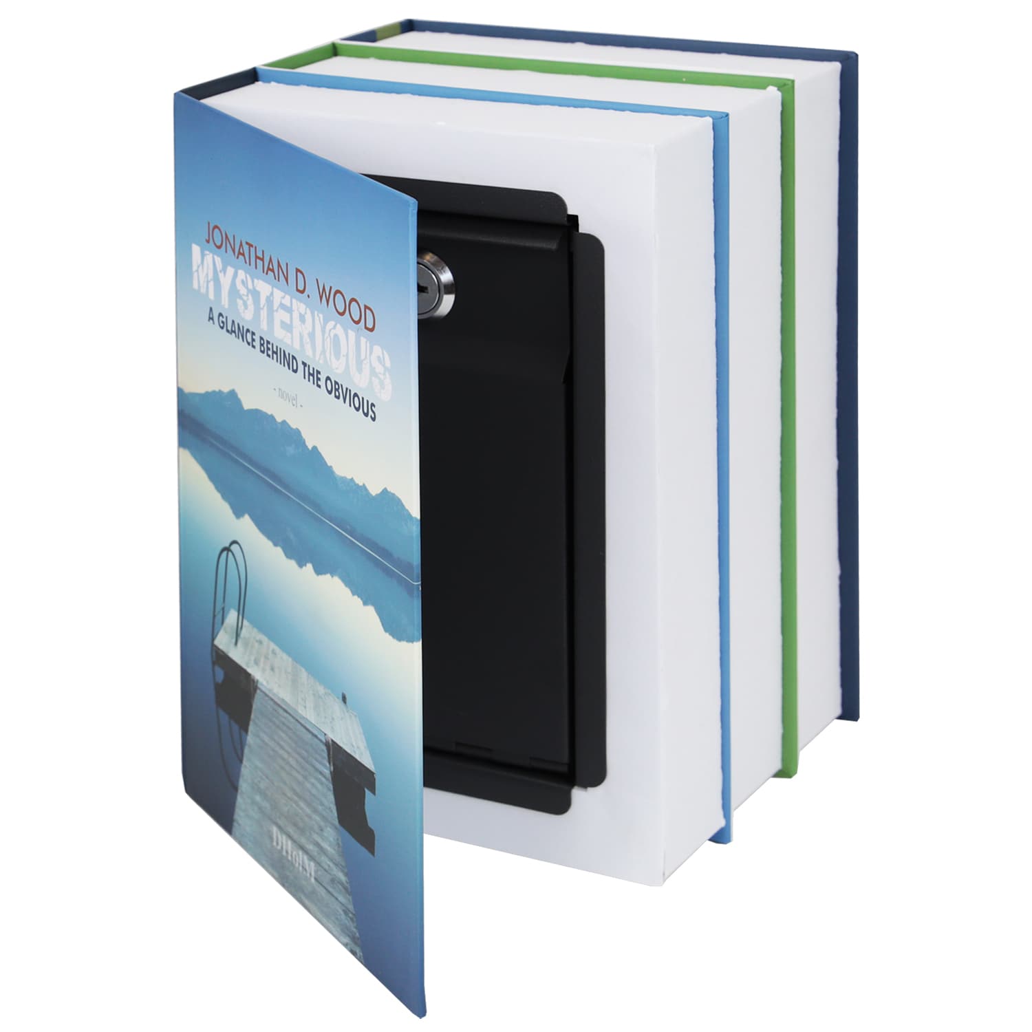 HMF 4312202 Buchtresor Geldkassette XL, 22 x 15 x 13 cm 