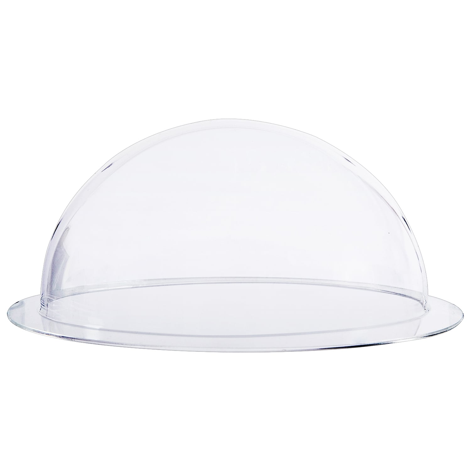 HMF 46740 Halbkugel aus Acryl mit Krempe, DIY Acrylhaube, &Oslash; 40 cm, Transparent 