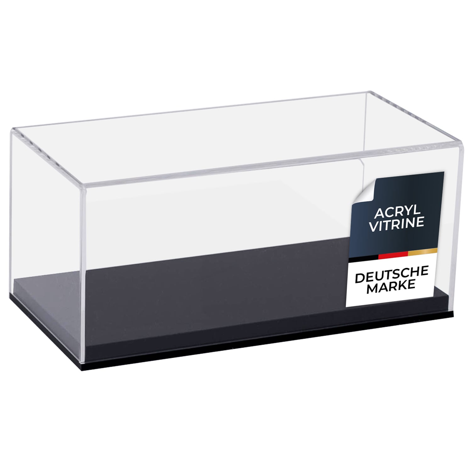 HMF 46801 Acryl Vitrine / Schaukasten f&uuml;r Modellautos, Figuren, 24 x 12 x 11 cm, Transparent 