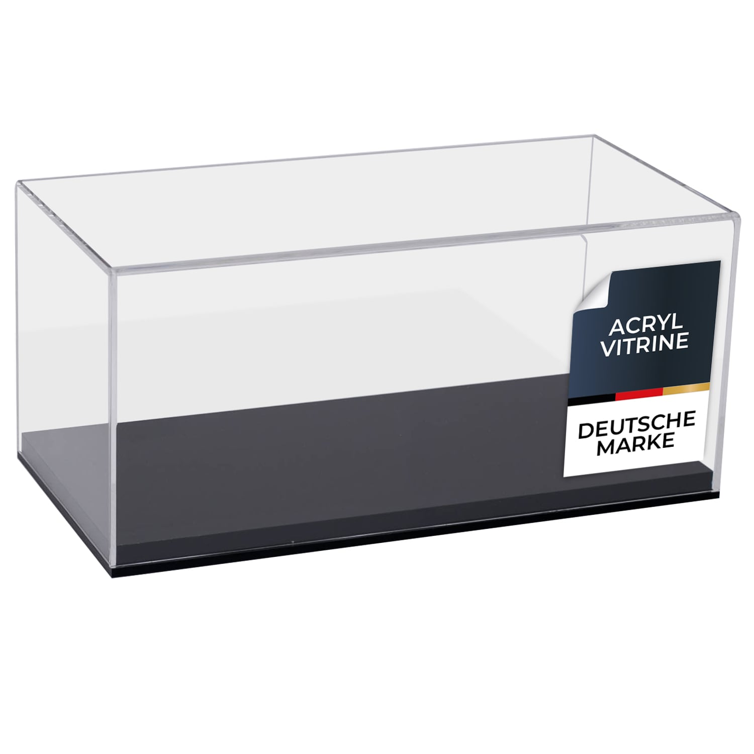 HMF 46803 Acryl Vitrine / Schaukasten f&uuml;r Modellautos, Figuren, 30 x 15 x 14 cm, Transparent 