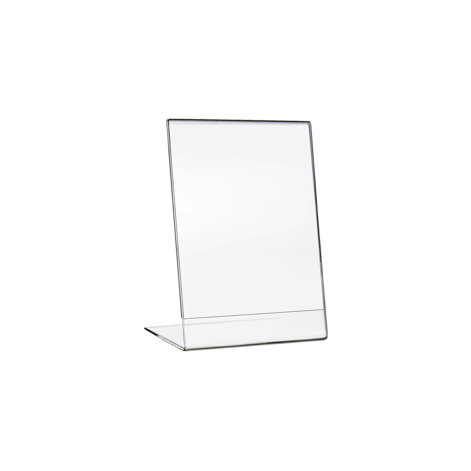 HMF 46930 Acryl Tischaufsteller schr&auml;g, DIN A6 Hochformat, Glasklar 