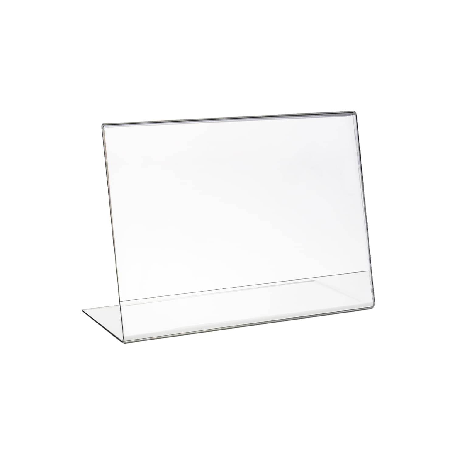HMF 46933 Acryl Tischaufsteller schr&auml;g, DIN A5 Querformat, Glasklar 