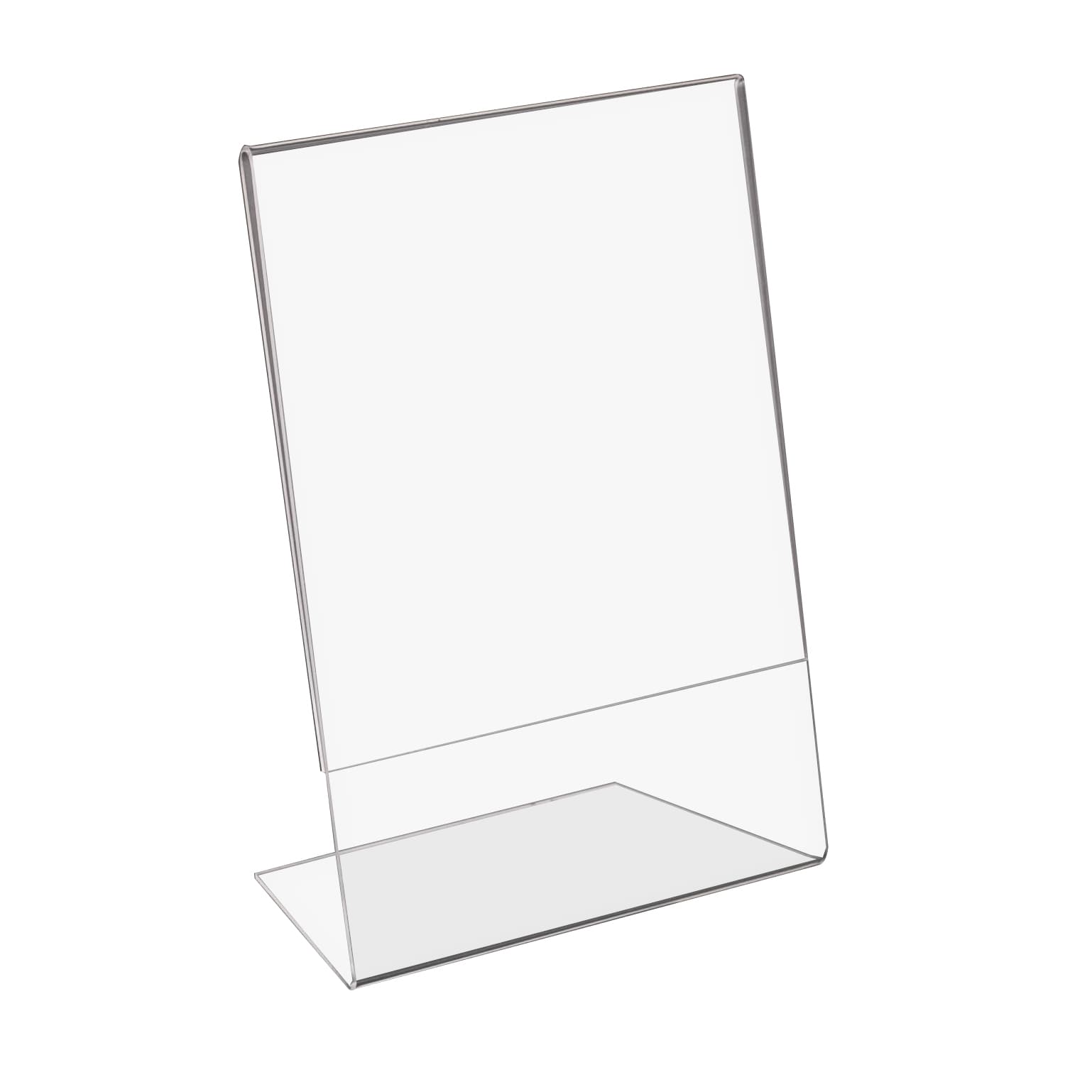 HMF 46953 Acryl Tischaufsteller schr&auml;g, DIN A5 Hoch- und Querformat, Glasklar 