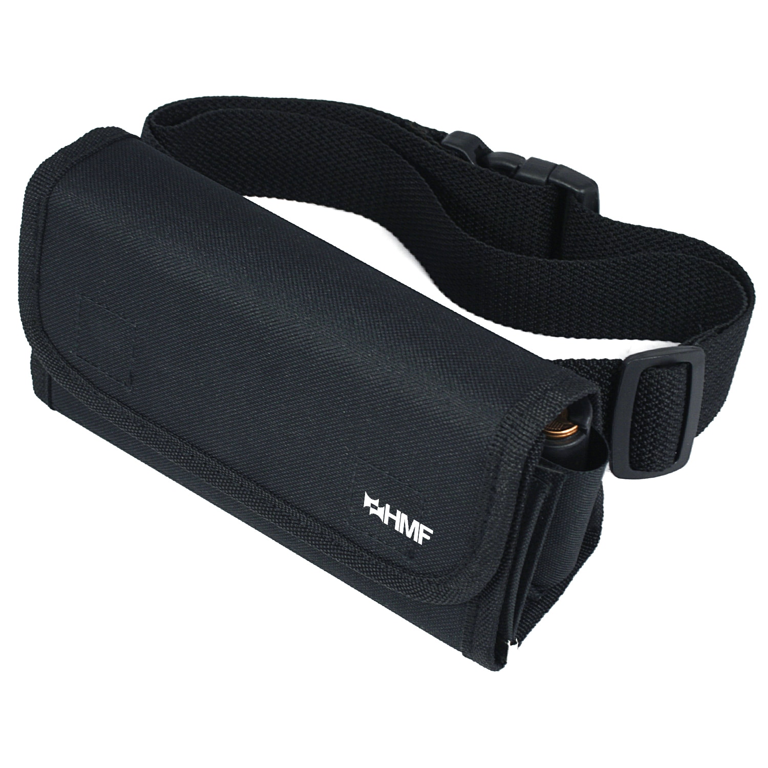 HMF Kellner Geldb&ouml;rse mit verstellbarem G&uuml;rtel, Kellnertasche mit Euro-Geldwechsler und Rei&szlig;verschlussfach, 20,5 x 10 x 6,5 cm, Schwarz 