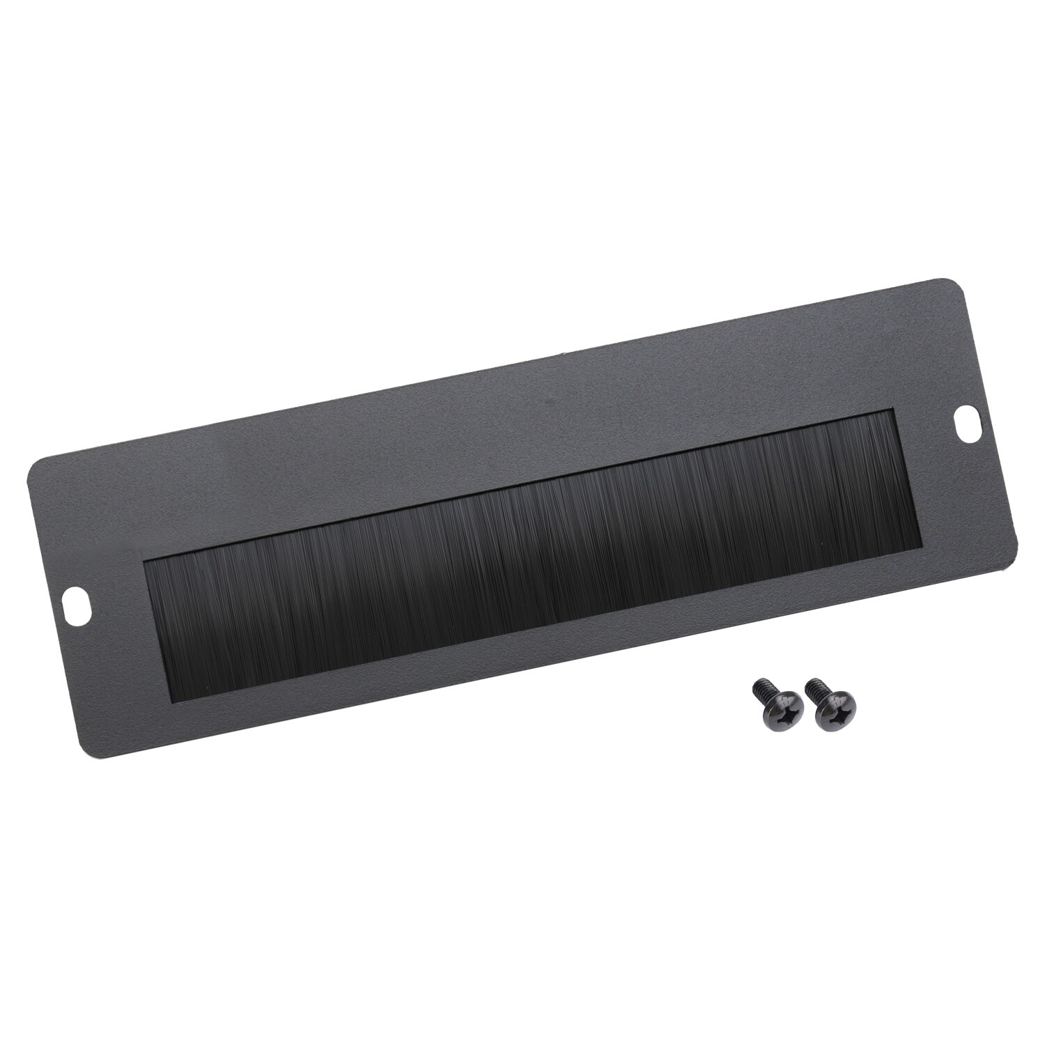 HMF 63329 Kabeldurchf&uuml;hrung mit B&uuml;rsteneinsatz f&uuml;r 10 Zoll Serverschrank, au&szlig;en 