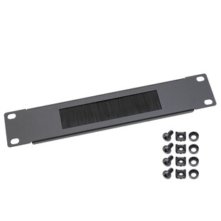 HMF 63389 Kabeldurchführung mit Bürsteneinsatz für Serverschrank, 10 Zoll, 1 HE 