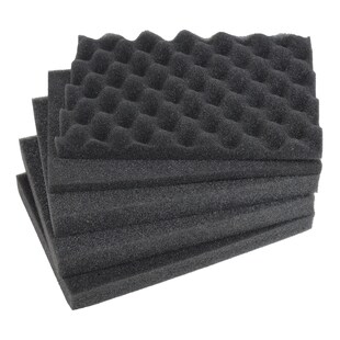 HMF ODR100 Koffereinlagen mit Rasterschaumstoff für Outdoor-Fotokoffer, 5er Set, 21,5 x 15 cm 