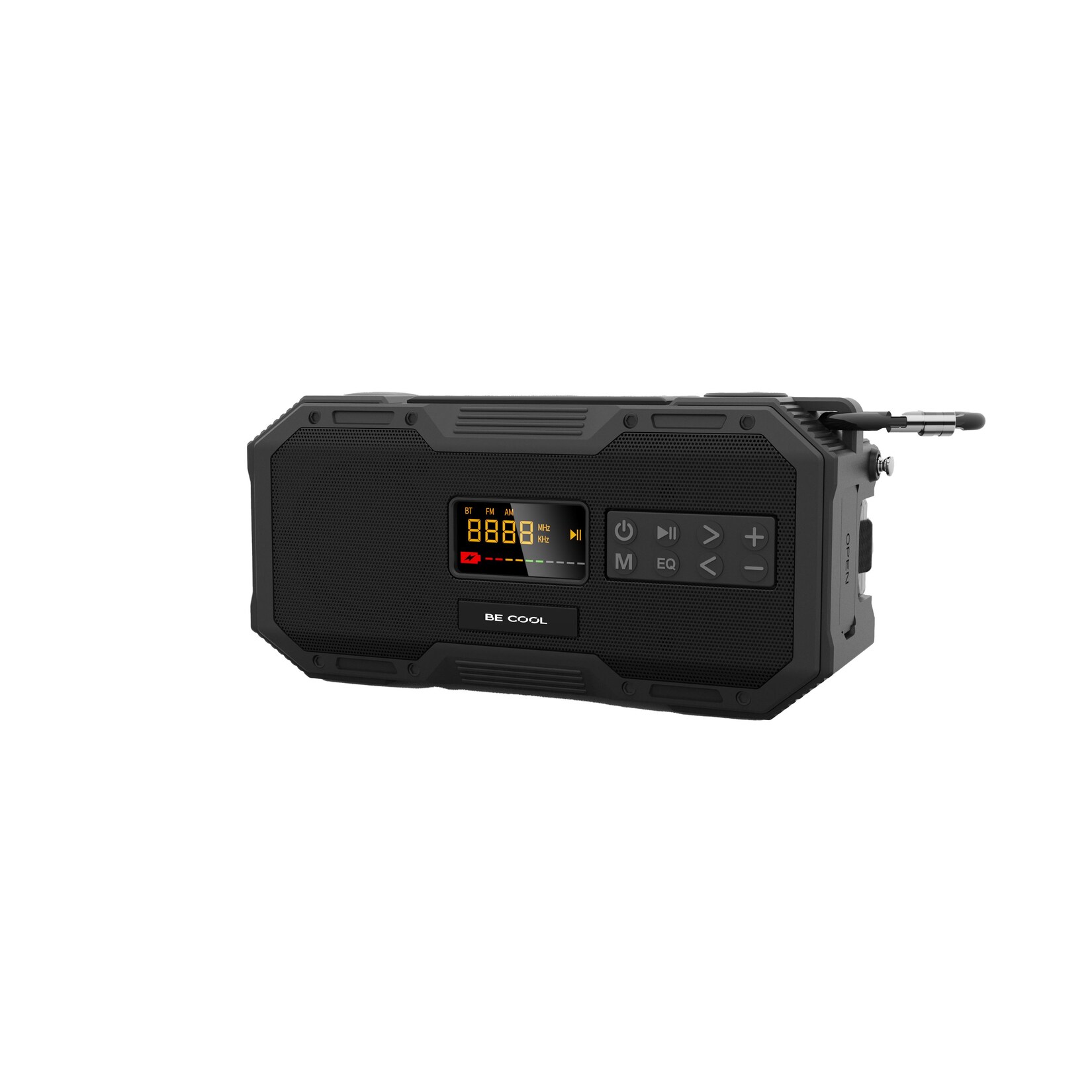 BE COOL Outdoor Notfallradio mit Temperaturanzeige BC23KR587BT