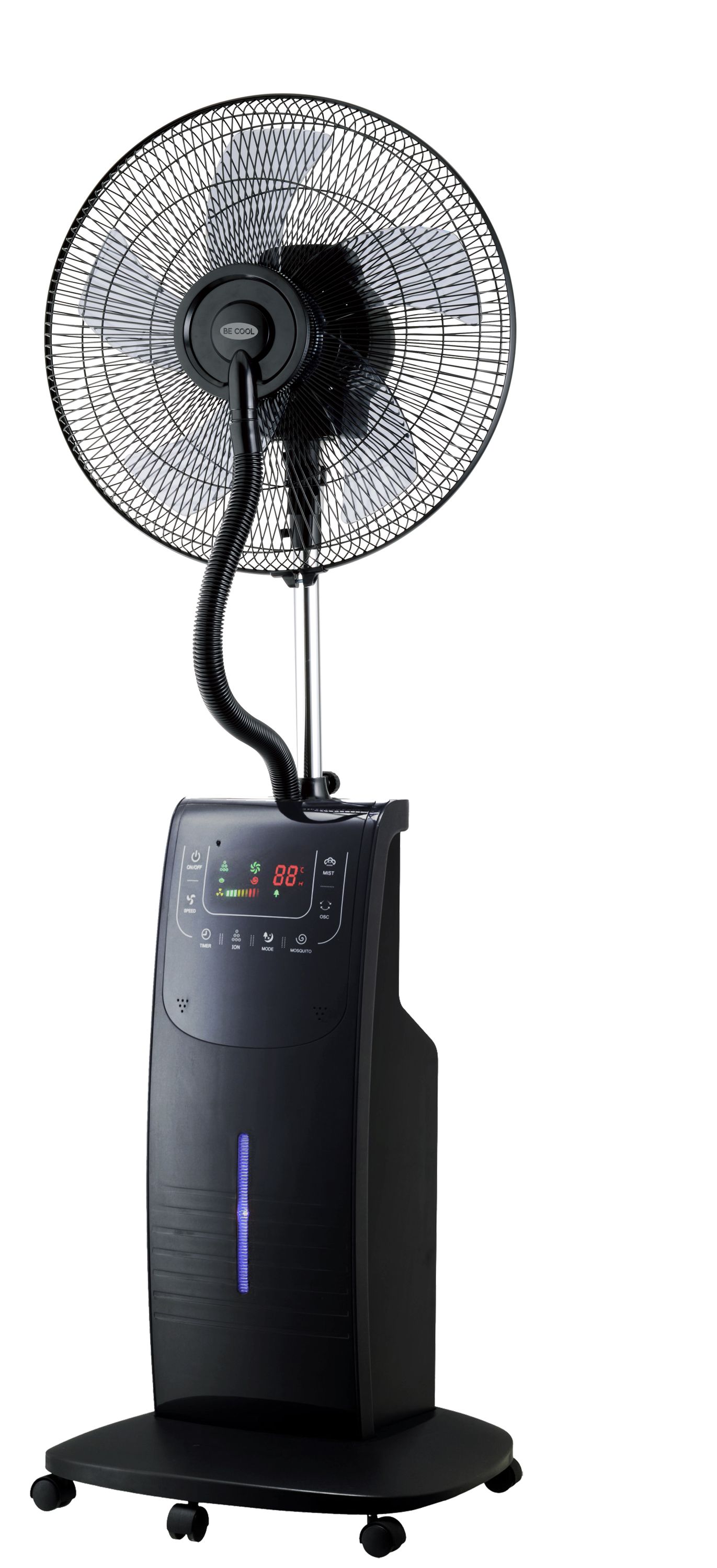 BE COOL Spr&uuml;hnebel-Standventilator 40cm BC40SNST2202F 