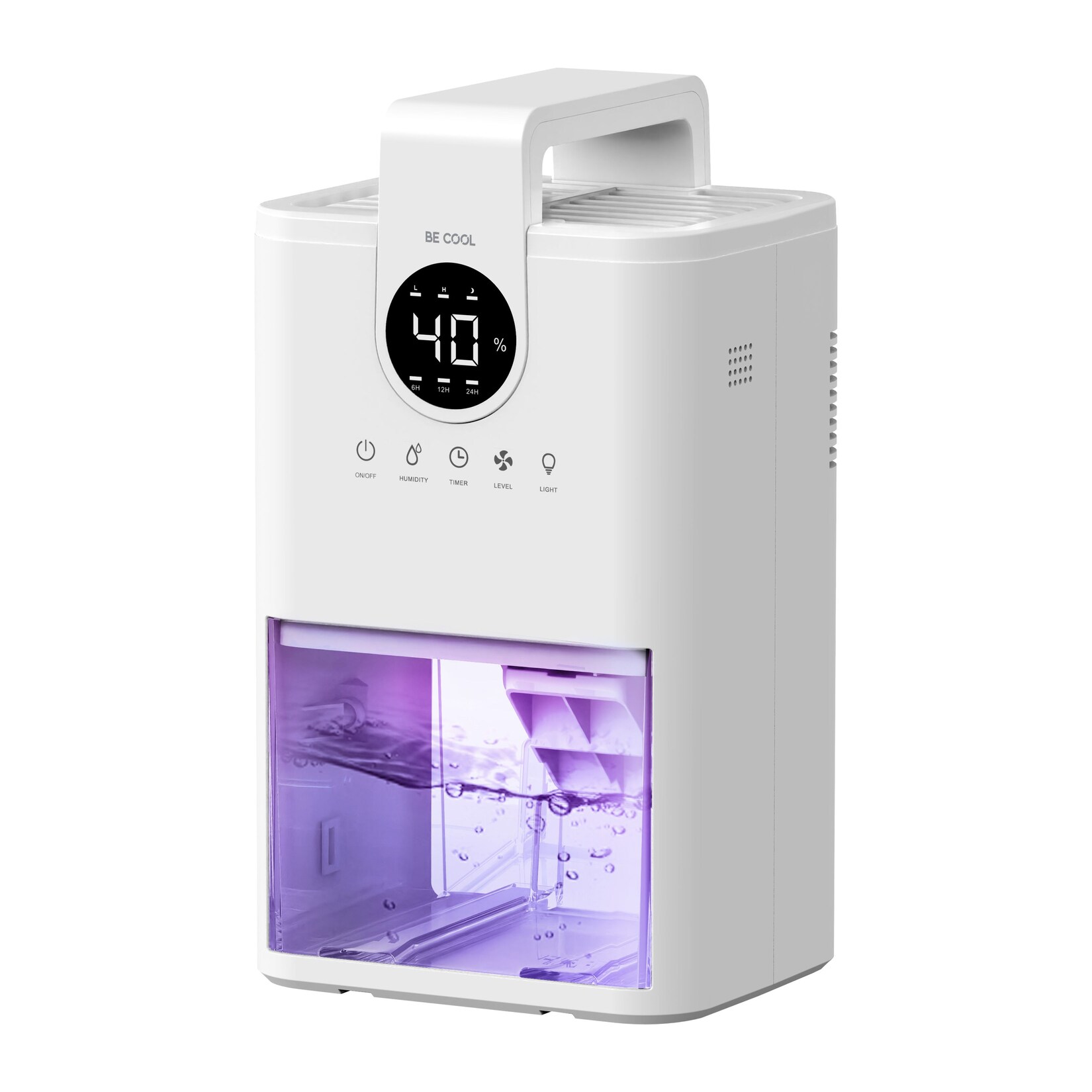 BE COOL Mini-Luftentfeuchter mit 1 Liter Wassertank BC1LLEFHO1